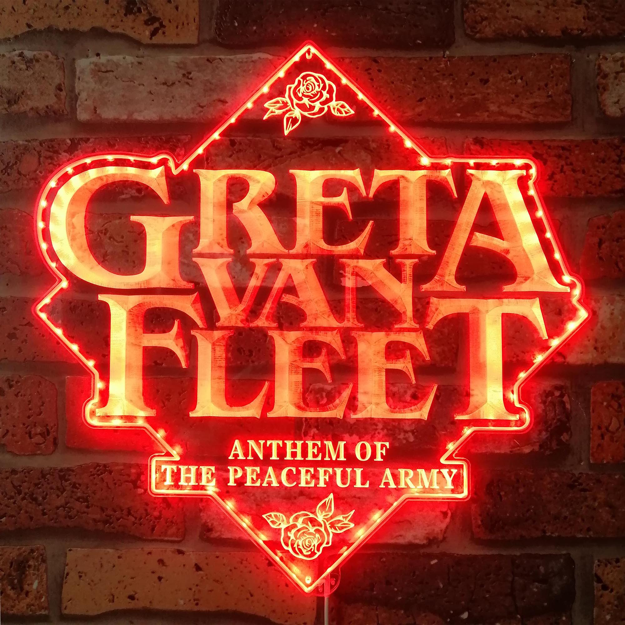 Greta Van Fleet Dynamic RGB Edge Lit LED Sign