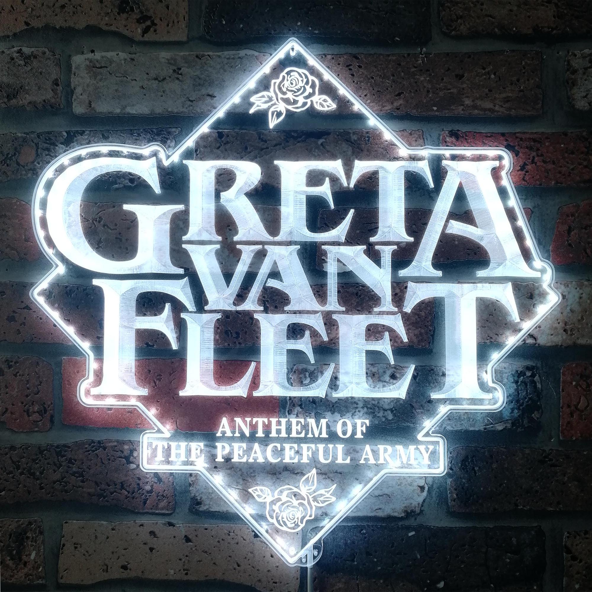 Greta Van Fleet Dynamic RGB Edge Lit LED Sign