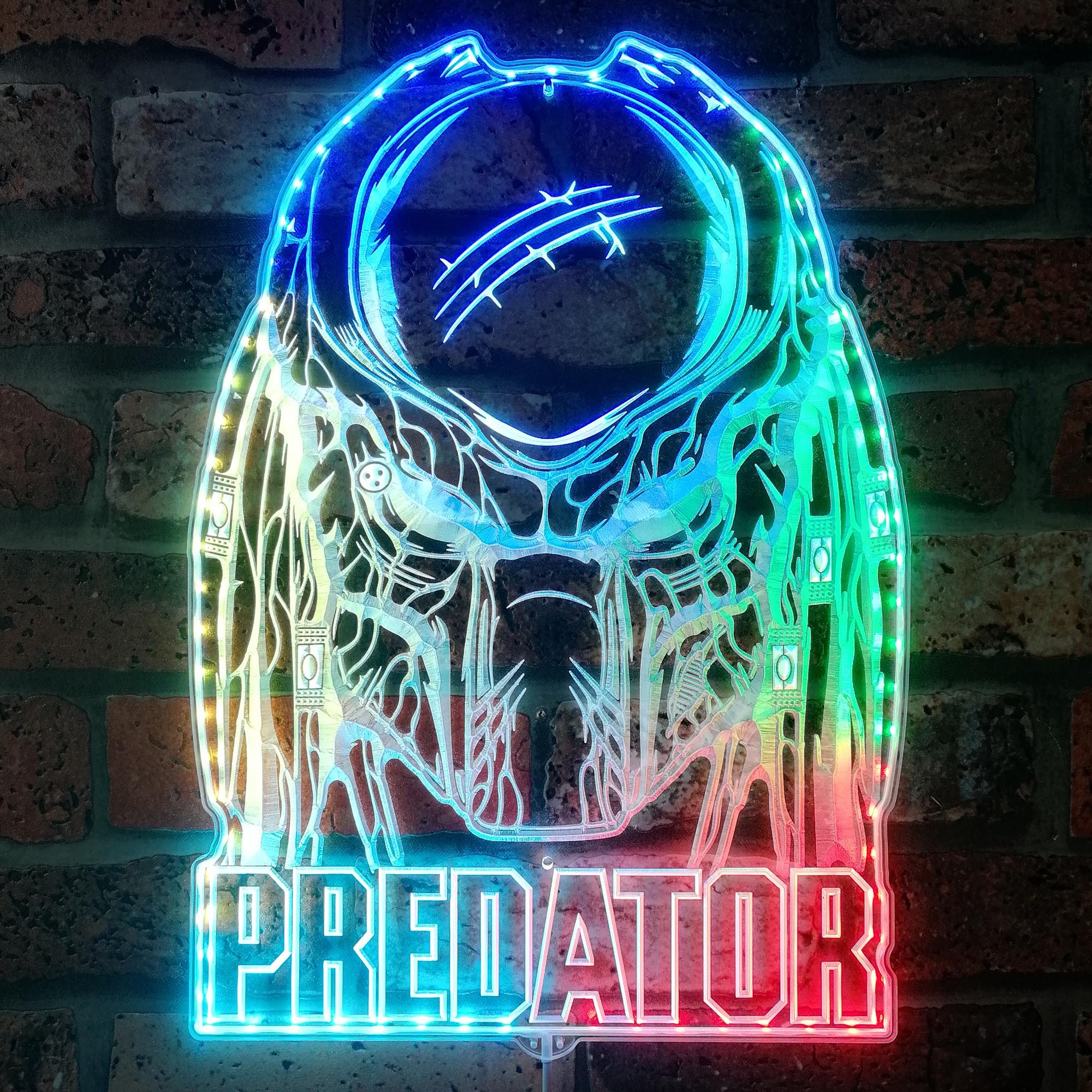 Predator Dynamic RGB Edge Lit LED Sign