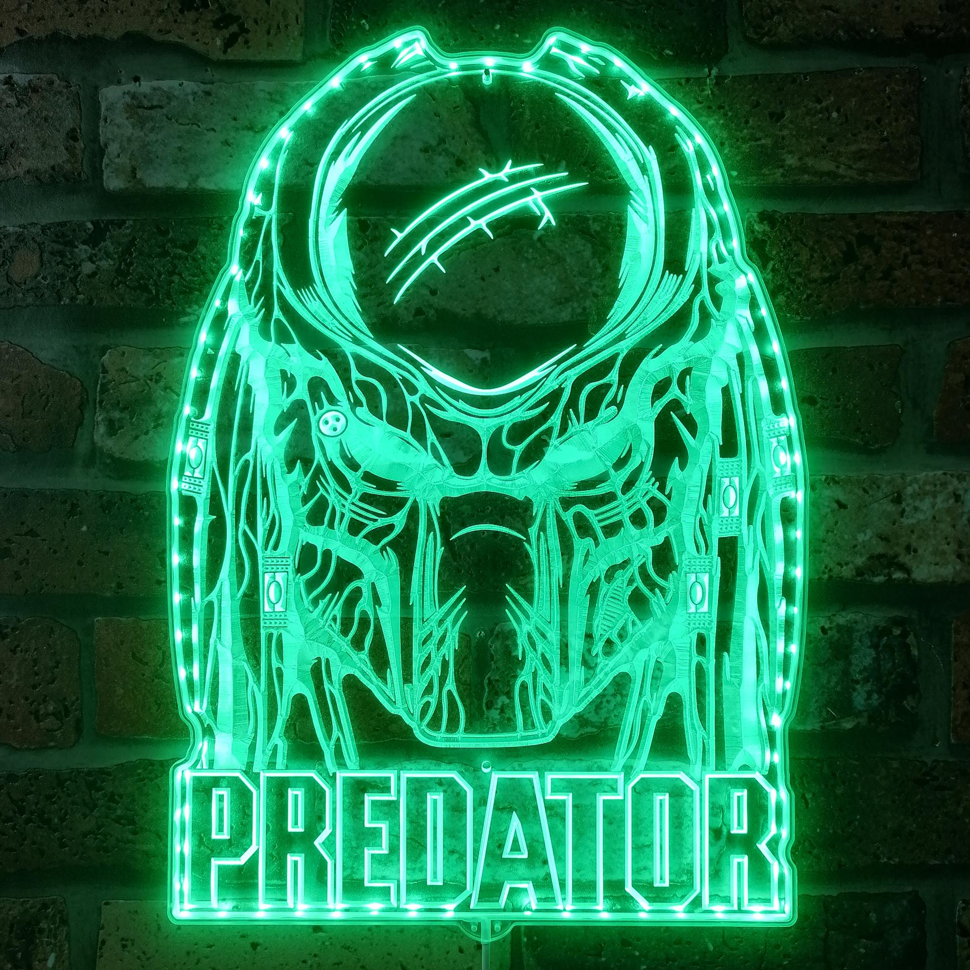 Predator Dynamic RGB Edge Lit LED Sign