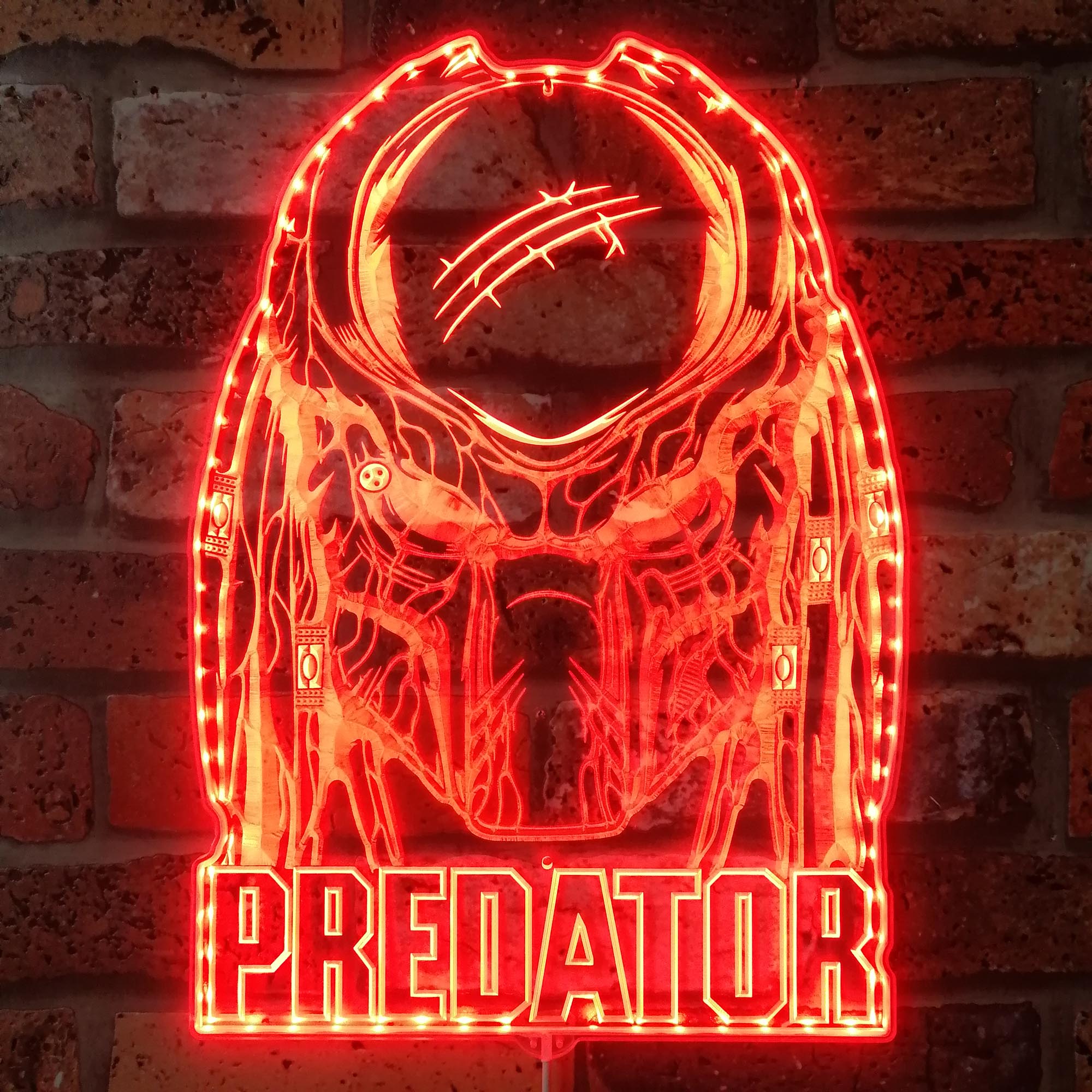 Predator Dynamic RGB Edge Lit LED Sign