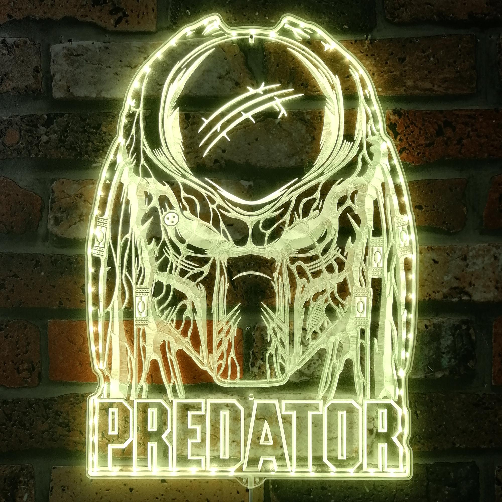 Predator Dynamic RGB Edge Lit LED Sign