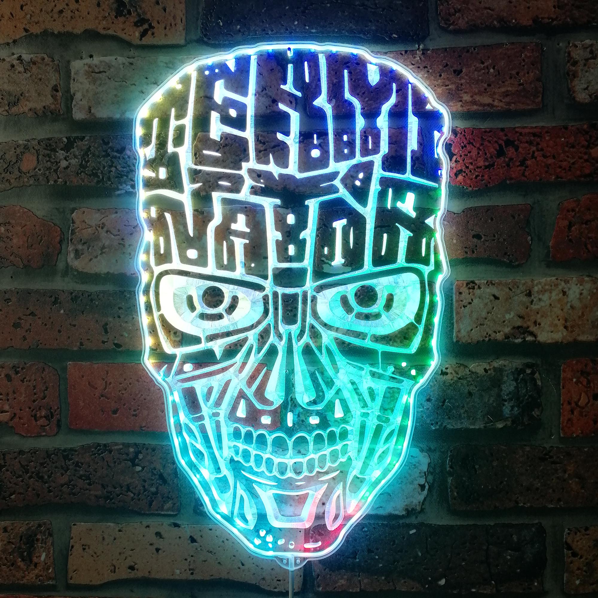 Terminator Dynamic RGB Edge Lit LED Sign