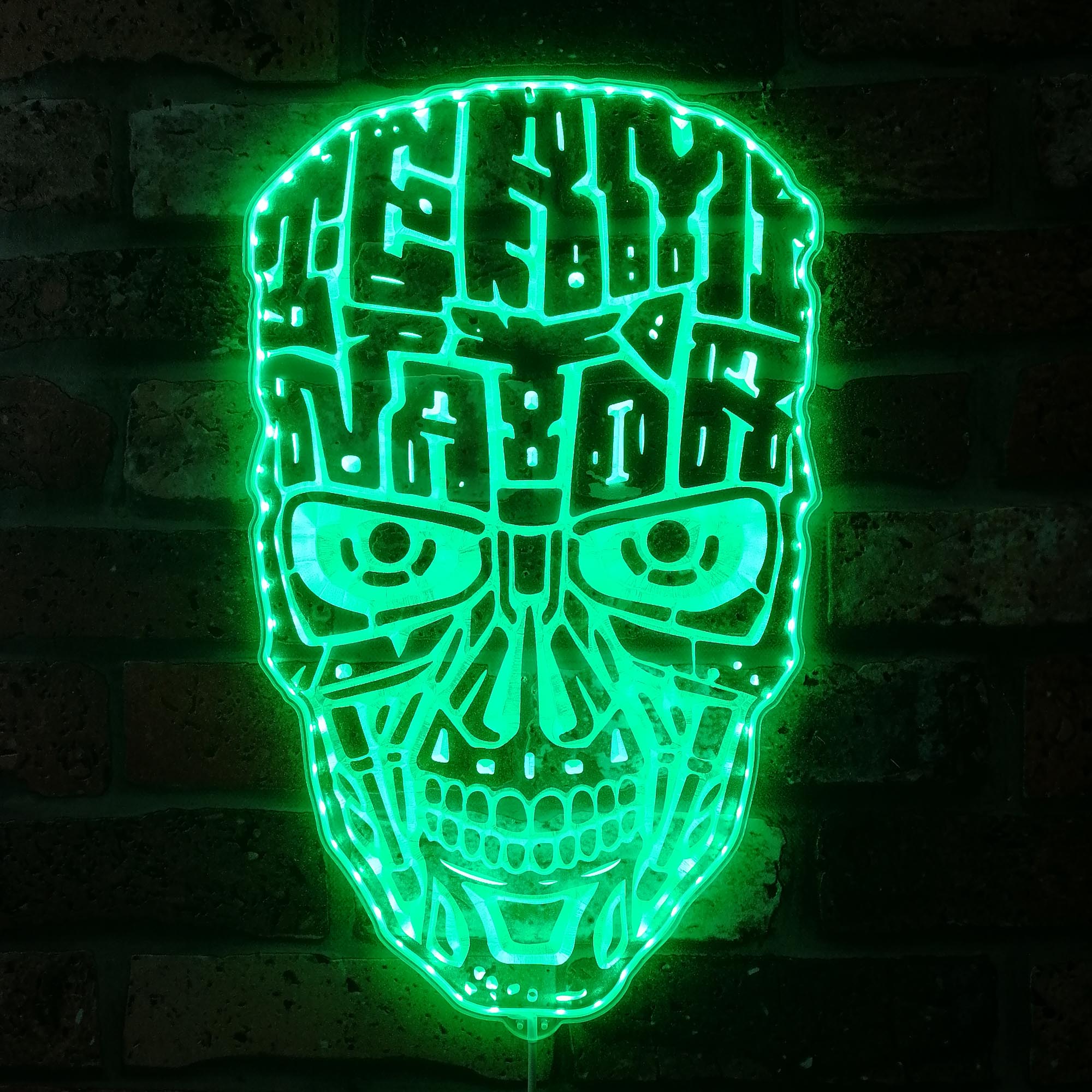 Terminator Dynamic RGB Edge Lit LED Sign