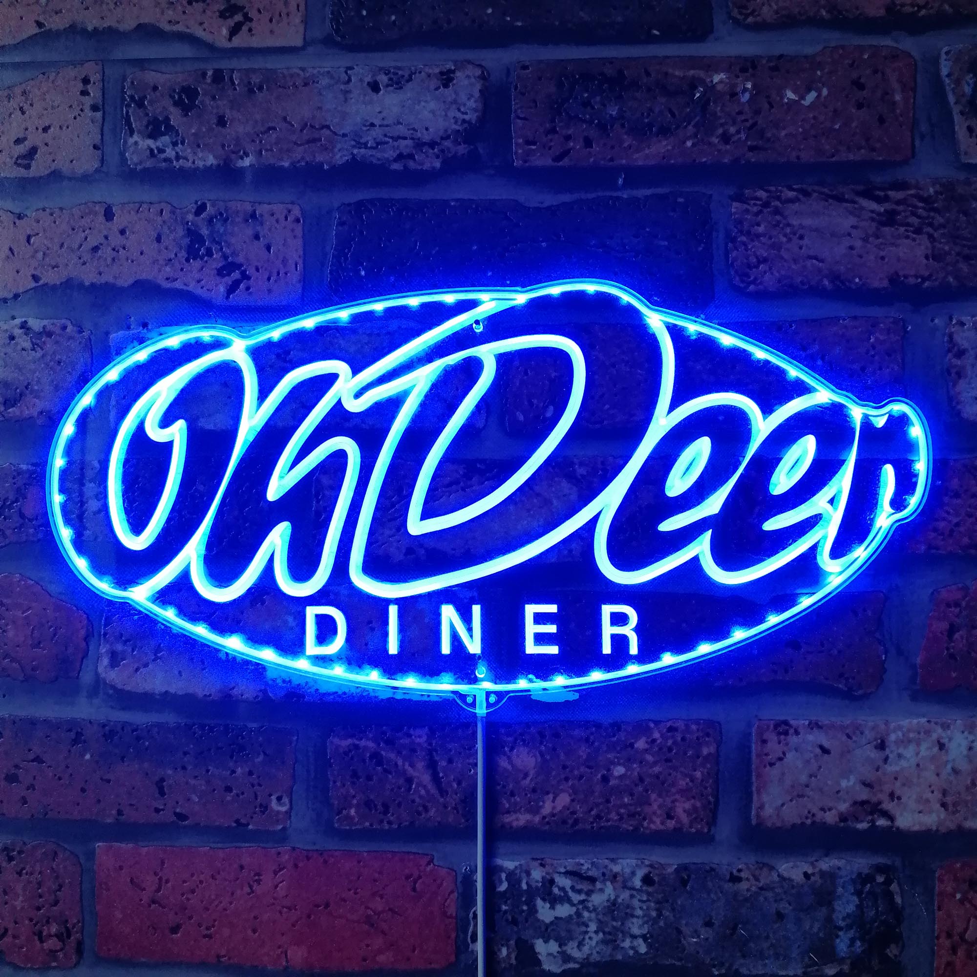 Oh Deer Diner Alan Wake RGB Edge Lit LED Sign