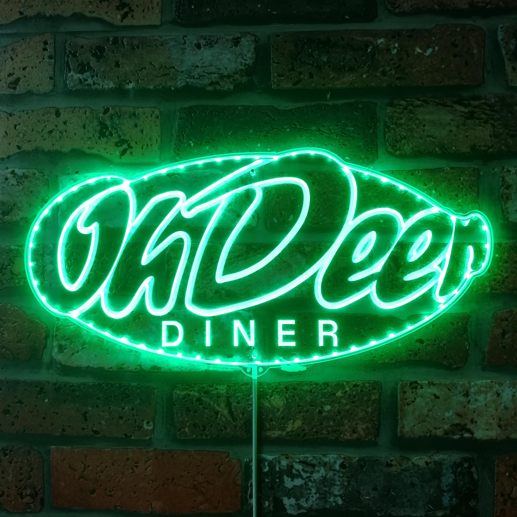 Oh Deer Diner Alan Wake RGB Edge Lit LED Sign