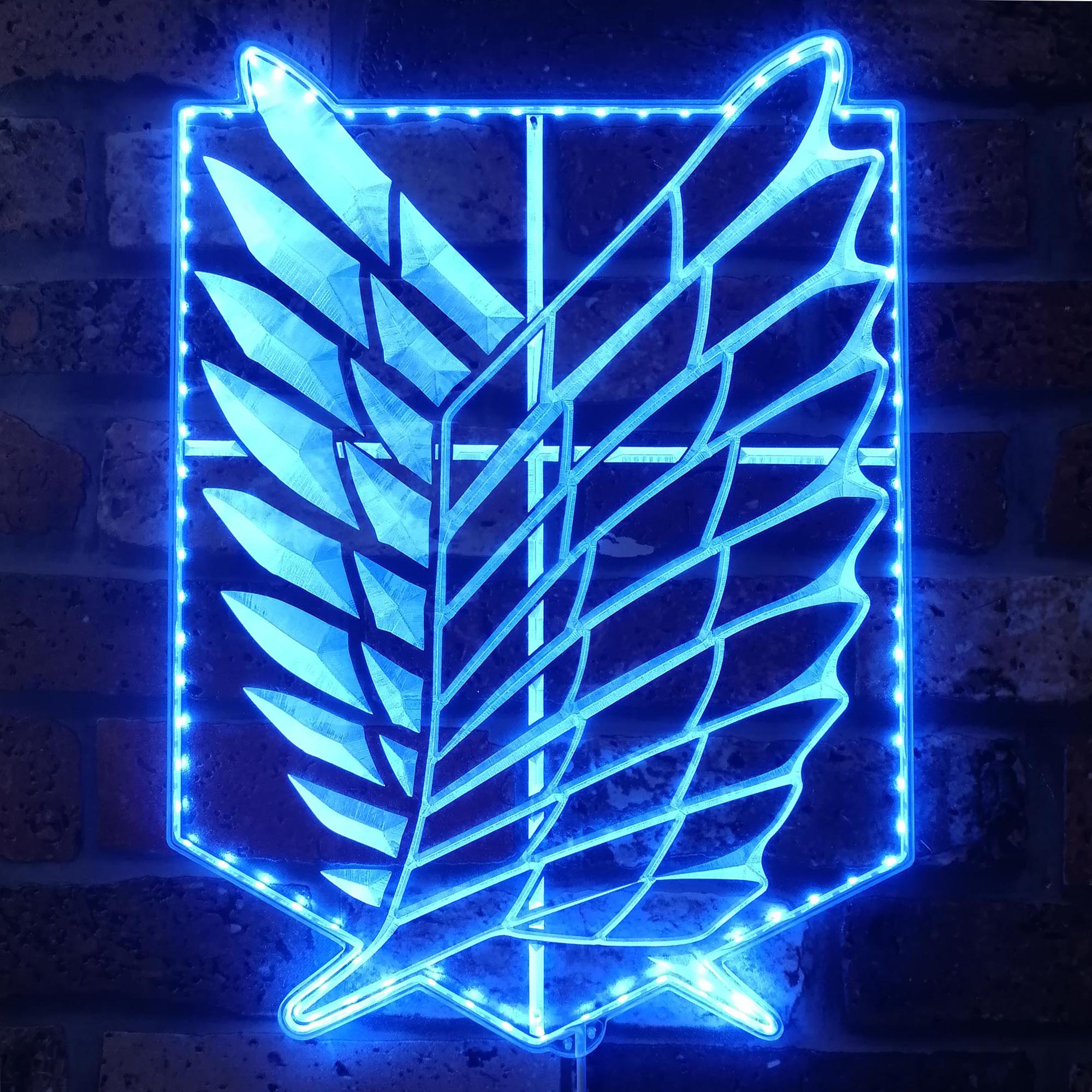 Attack on Titan Wings of Freedom Dynamic RGB Edge Lit LED Sign