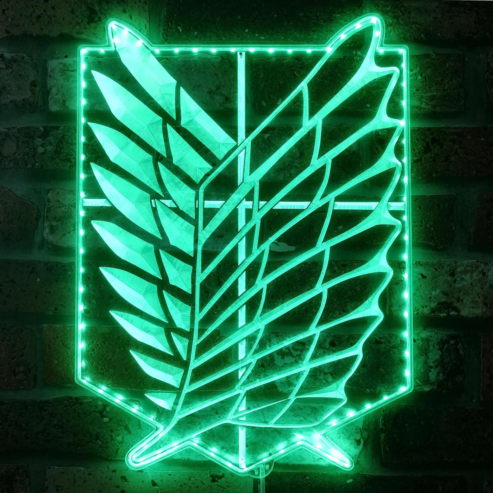 Attack on Titan Wings of Freedom Dynamic RGB Edge Lit LED Sign