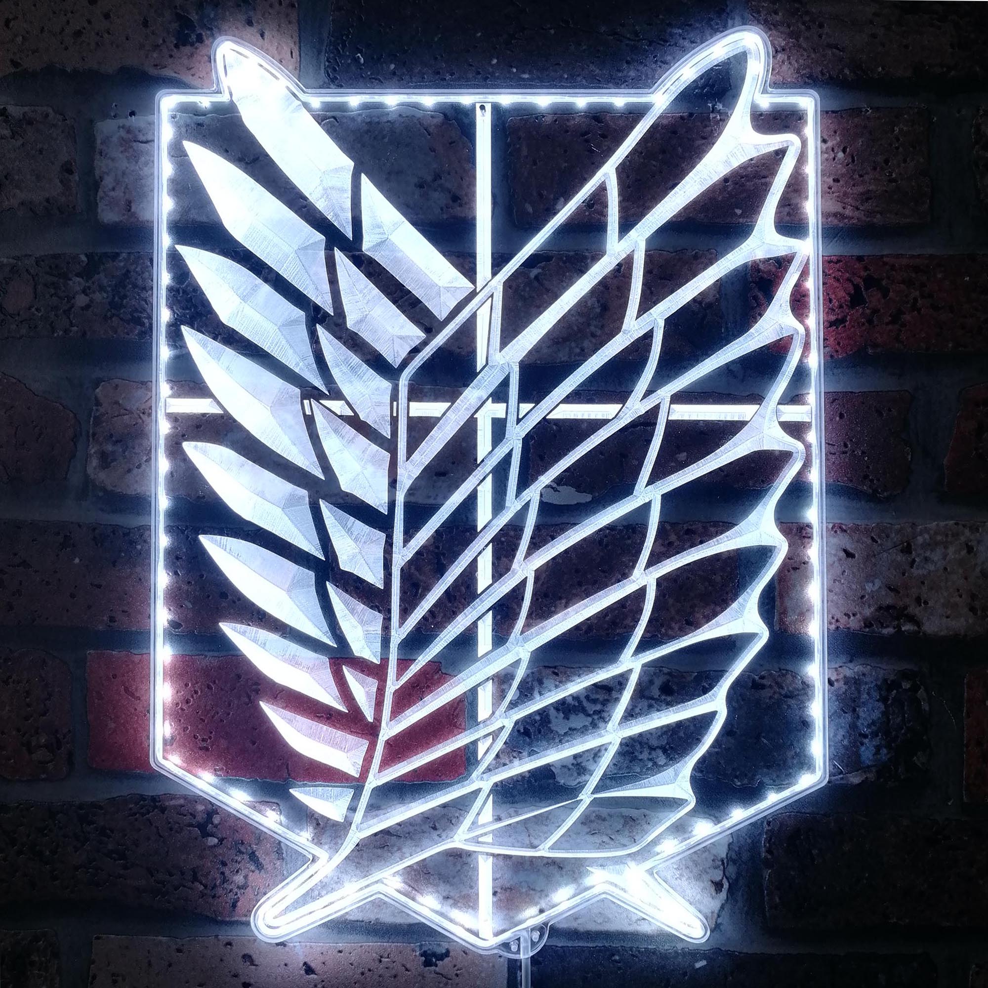 Attack on Titan Wings of Freedom Dynamic RGB Edge Lit LED Sign