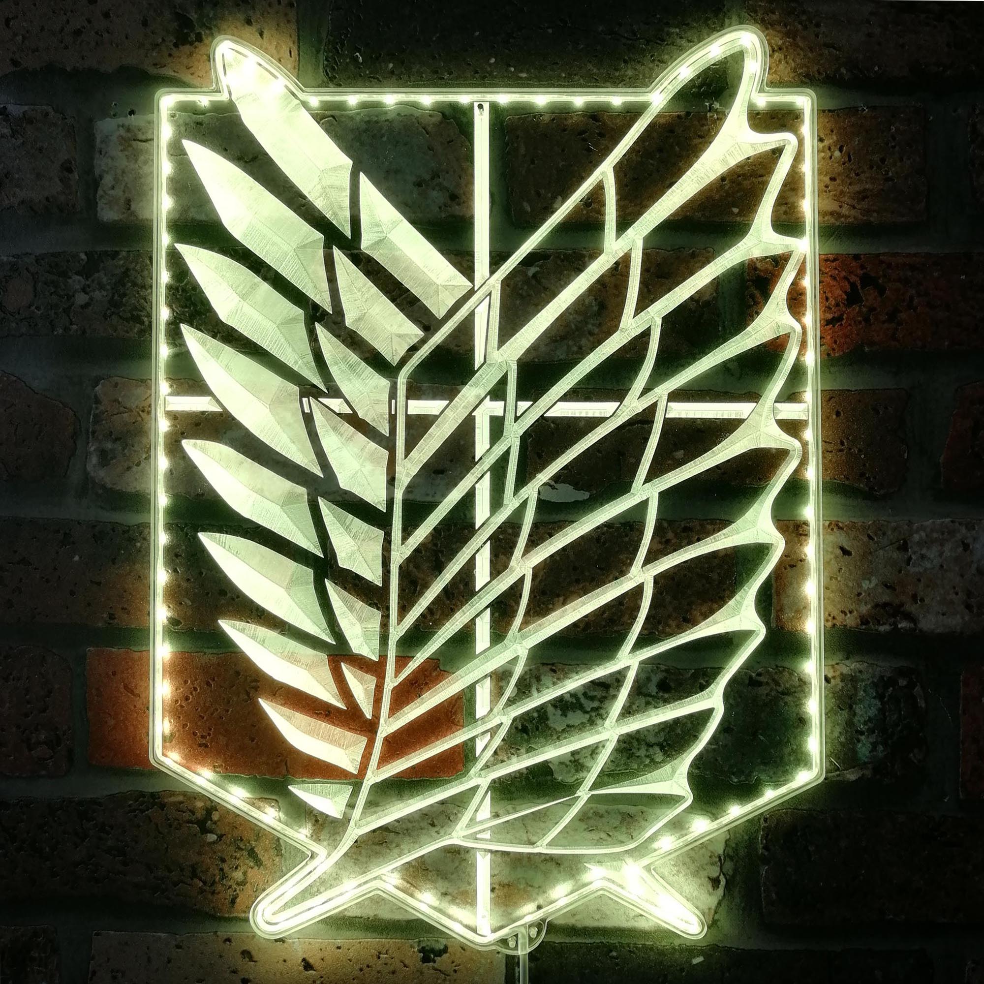 Attack on Titan Wings of Freedom Dynamic RGB Edge Lit LED Sign