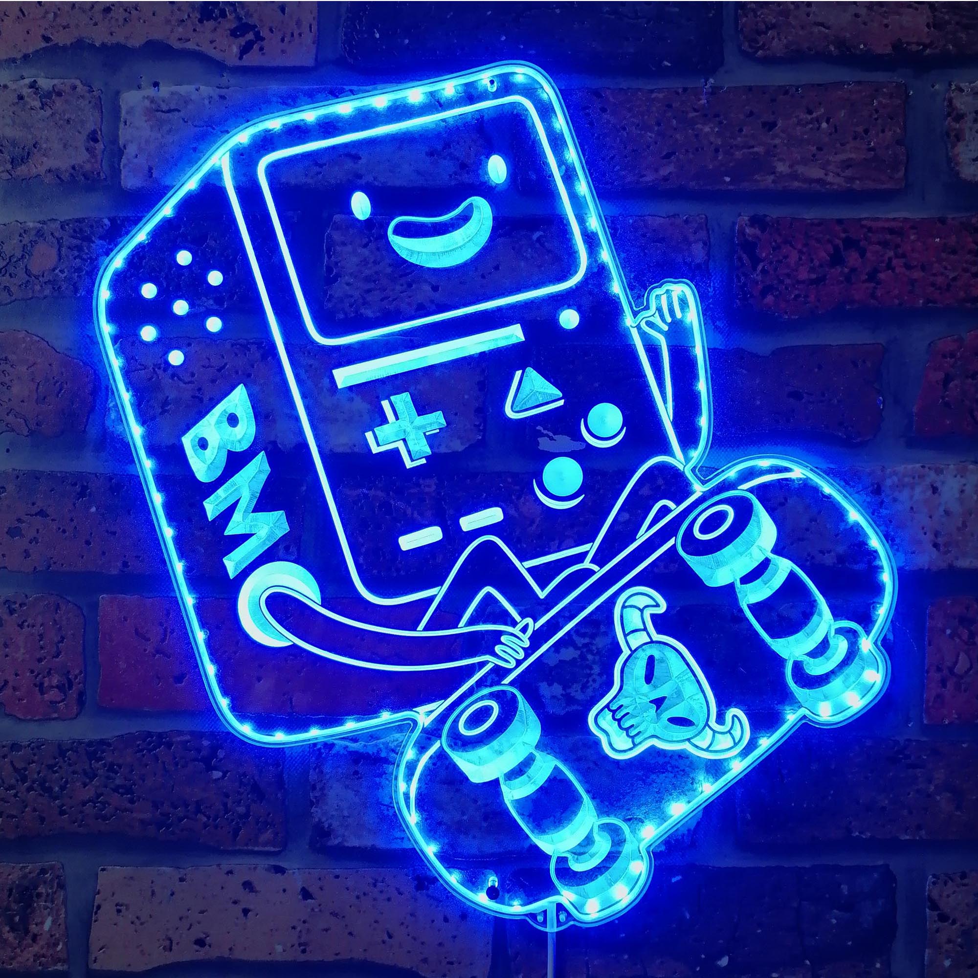 Adventure Time BMO Robot Dynamic RGB Edge Lit LED Sign