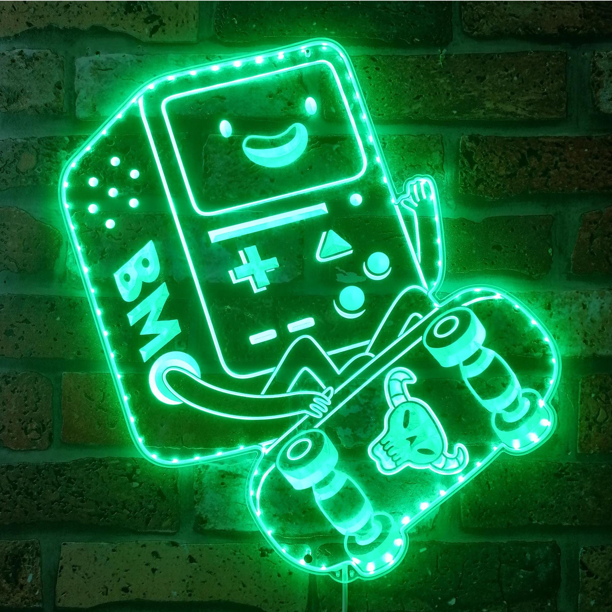 Adventure Time BMO Robot Dynamic RGB Edge Lit LED Sign