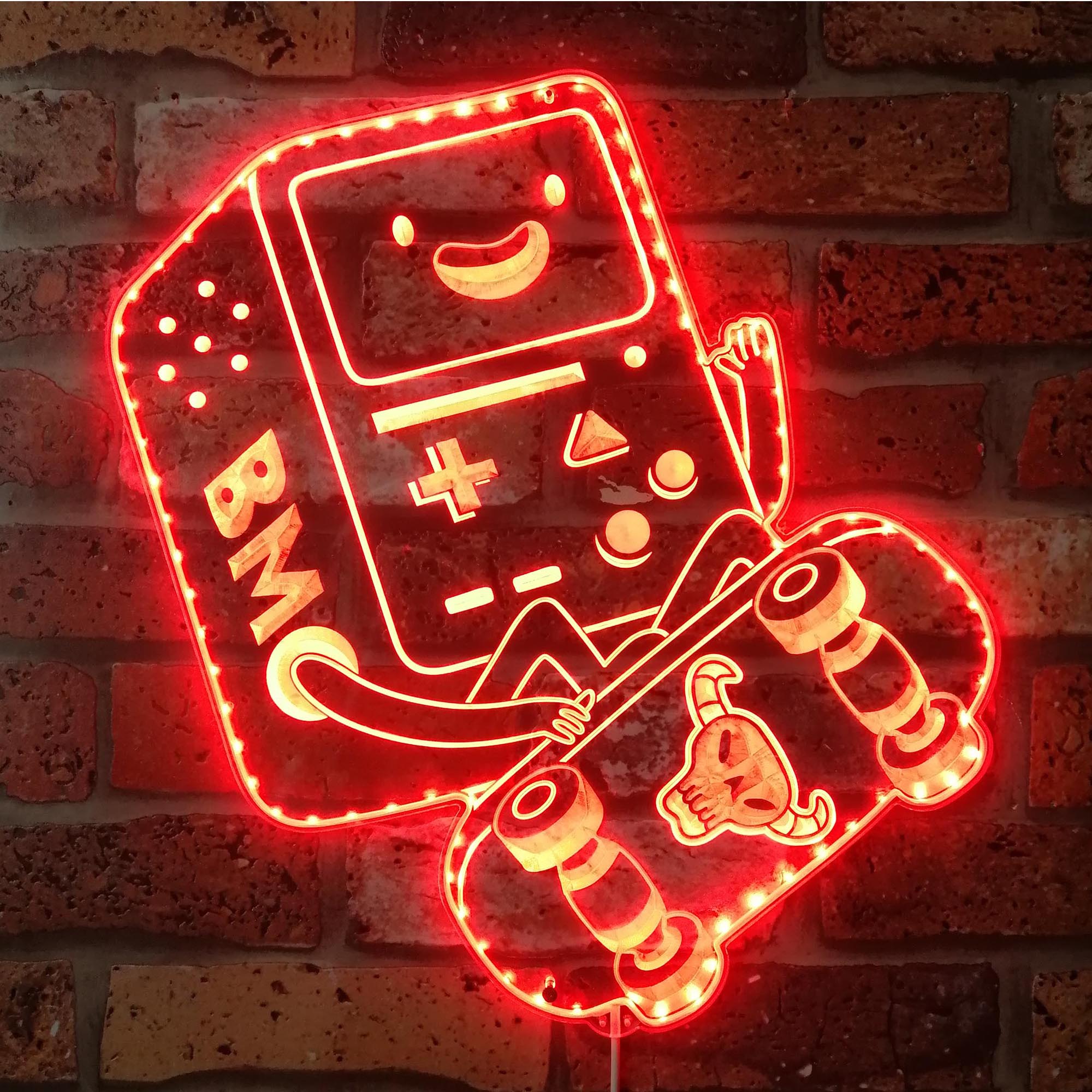 Adventure Time BMO Robot Dynamic RGB Edge Lit LED Sign