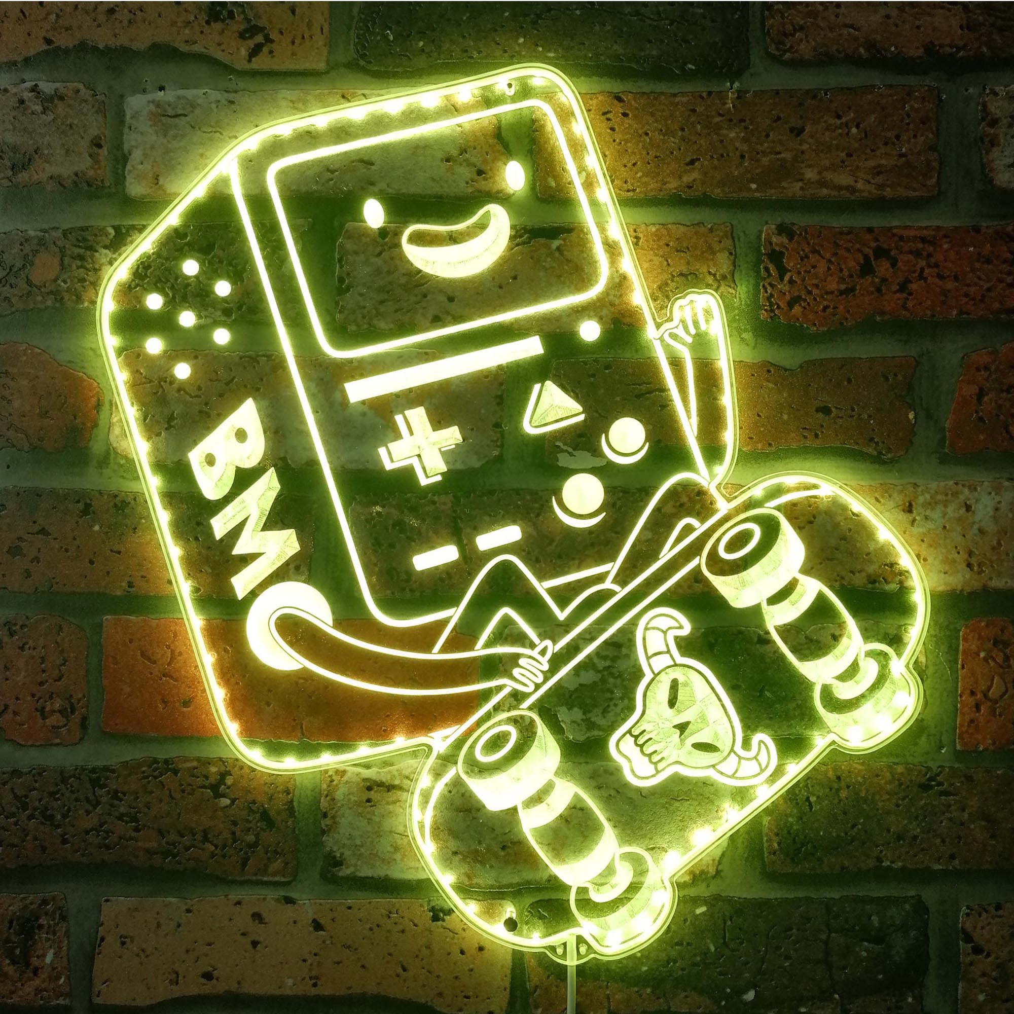 Adventure Time BMO Robot Dynamic RGB Edge Lit LED Sign