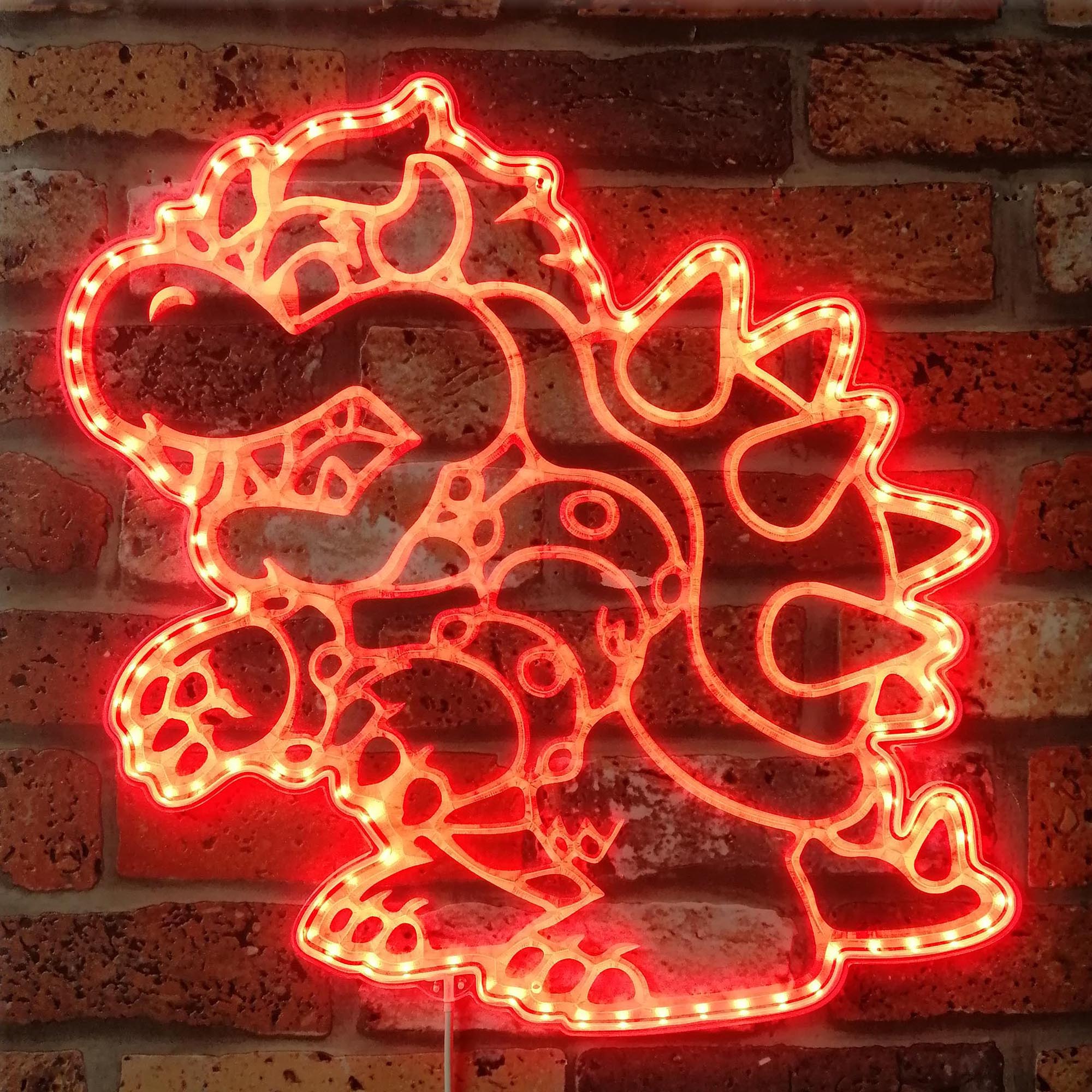 Super Mario Bowser Dynamic RGB Neon Edge Lit LED Sign