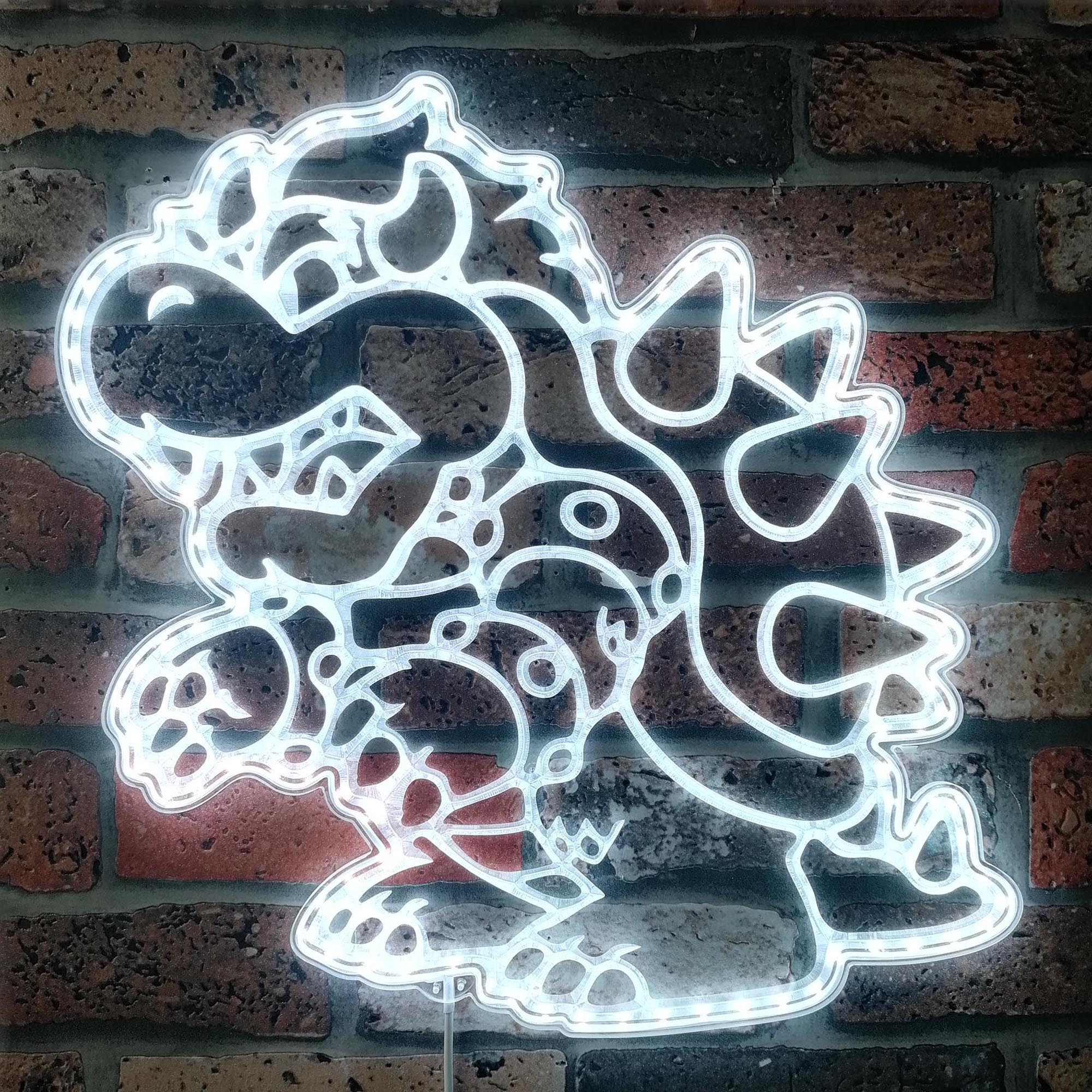 Super Mario Bowser Dynamic RGB Neon Edge Lit LED Sign