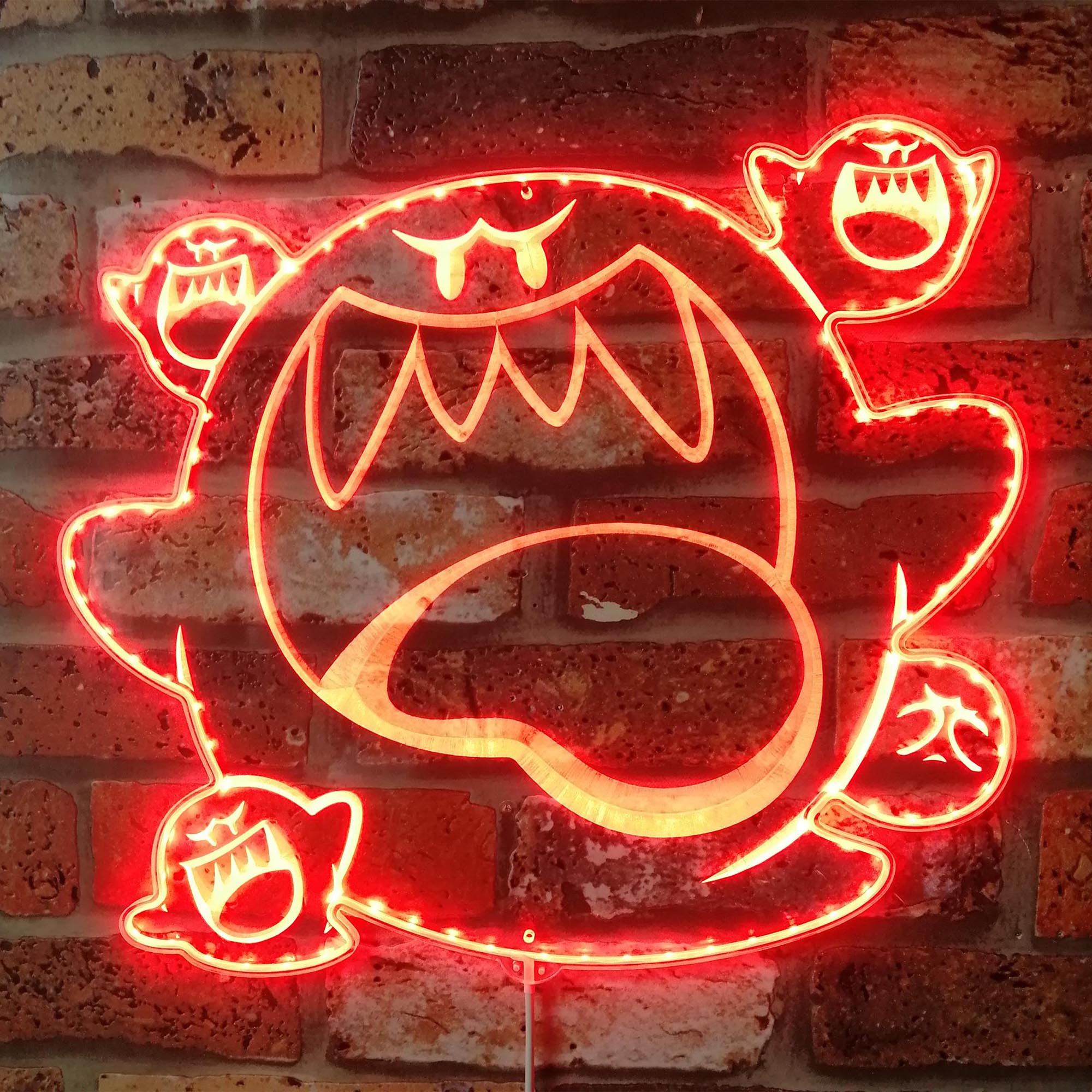 Super Mario Boo Dynamic RGB Edge Lit LED Sign