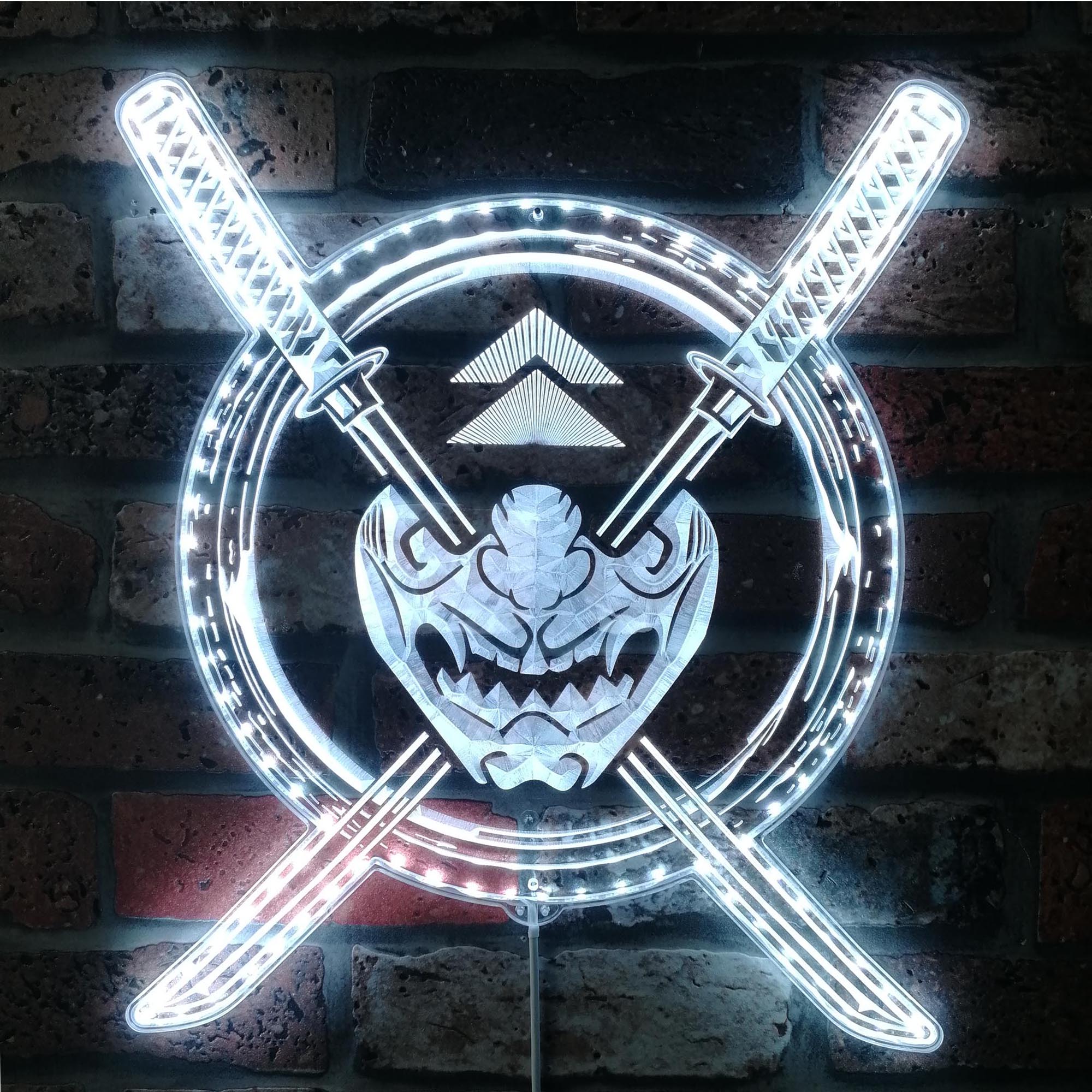 Ghost of Tsushima Samurai Dynamic RGB Edge Lit LED Sign