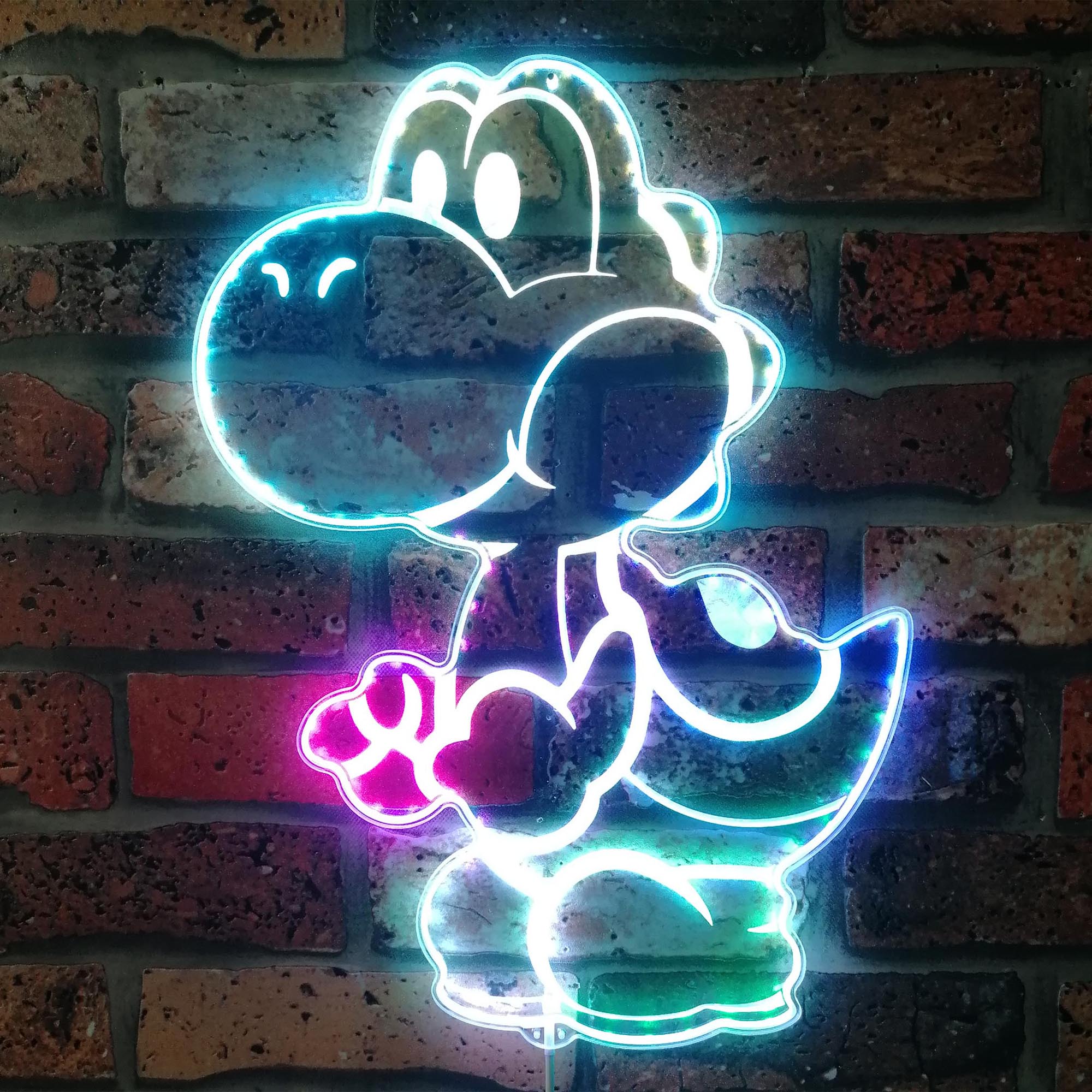 Super Mario Yoshi Dinosaur Dynamic RGB Edge Lit LED Sign