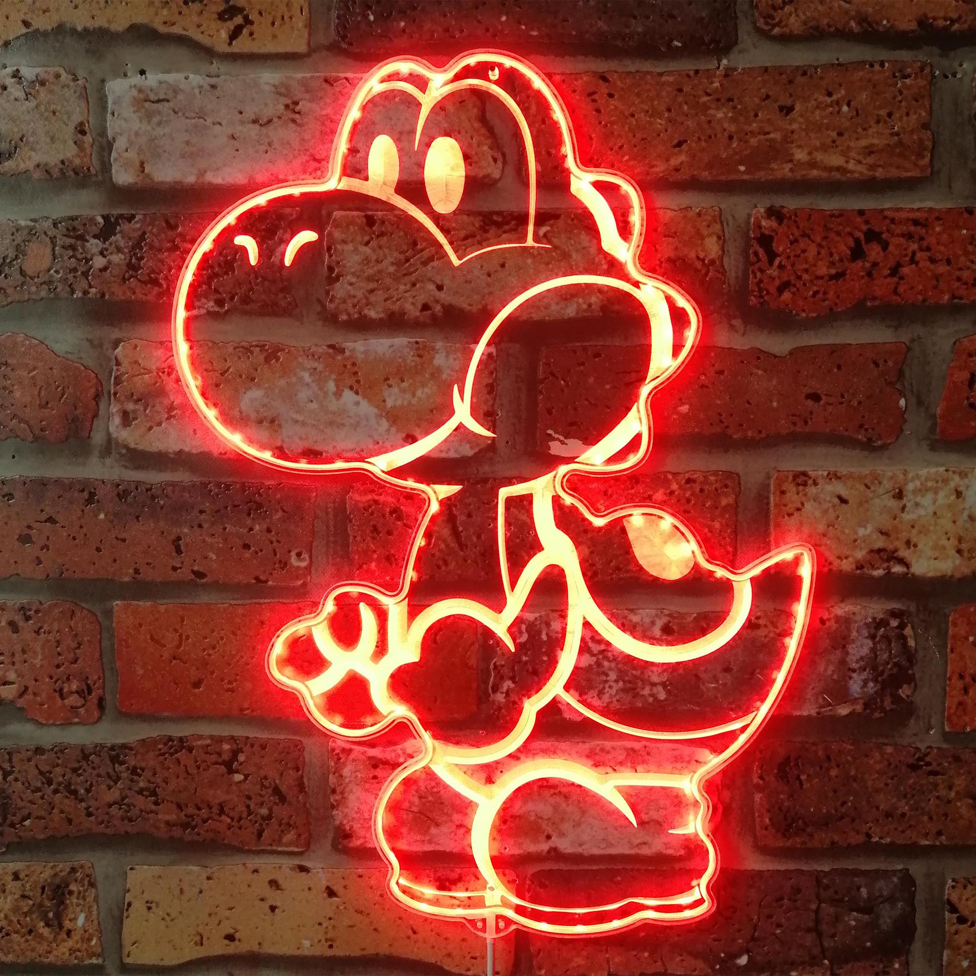 Super Mario Yoshi Dinosaur Dynamic RGB Edge Lit LED Sign