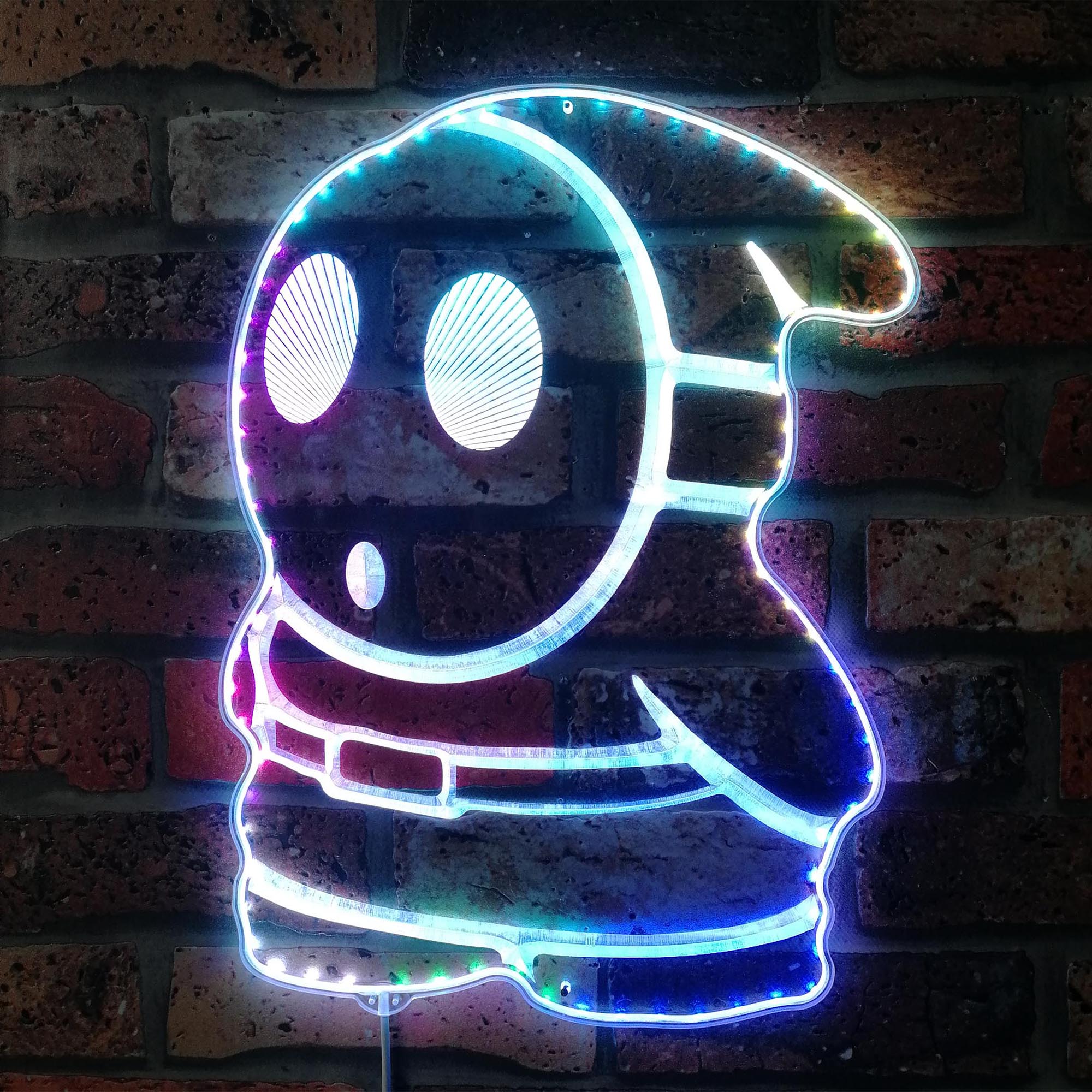 Mario Shy Guy Dynamic RGB Edge Lit LED Sign