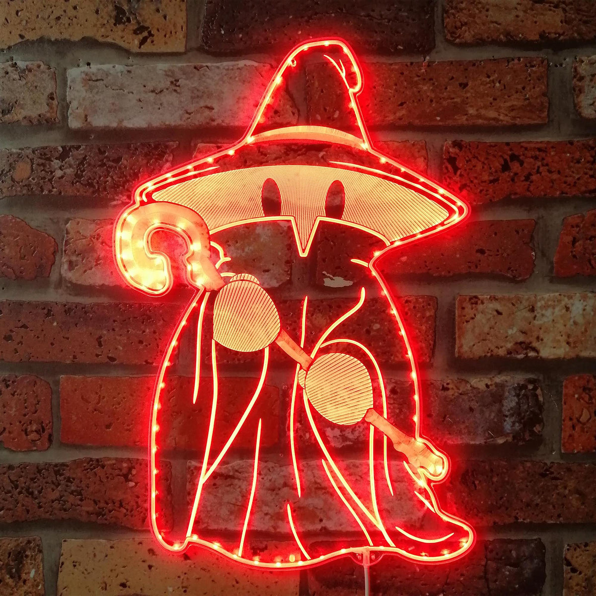Final Fantasy Black Mage Dynamic RGB Edge Lit LED Sign | PROLEDSIGN