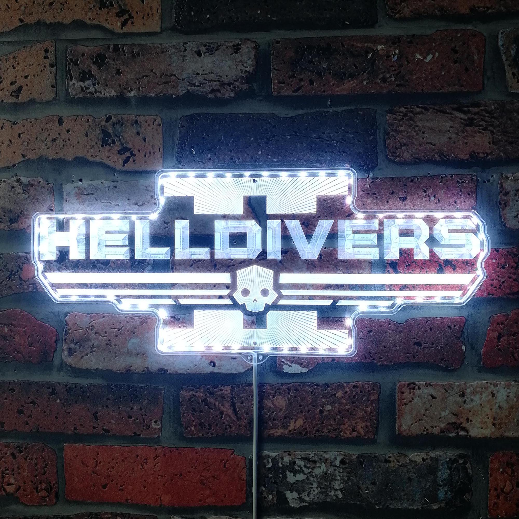 Helldivers Dynamic RGB Edge Lit LED Sign