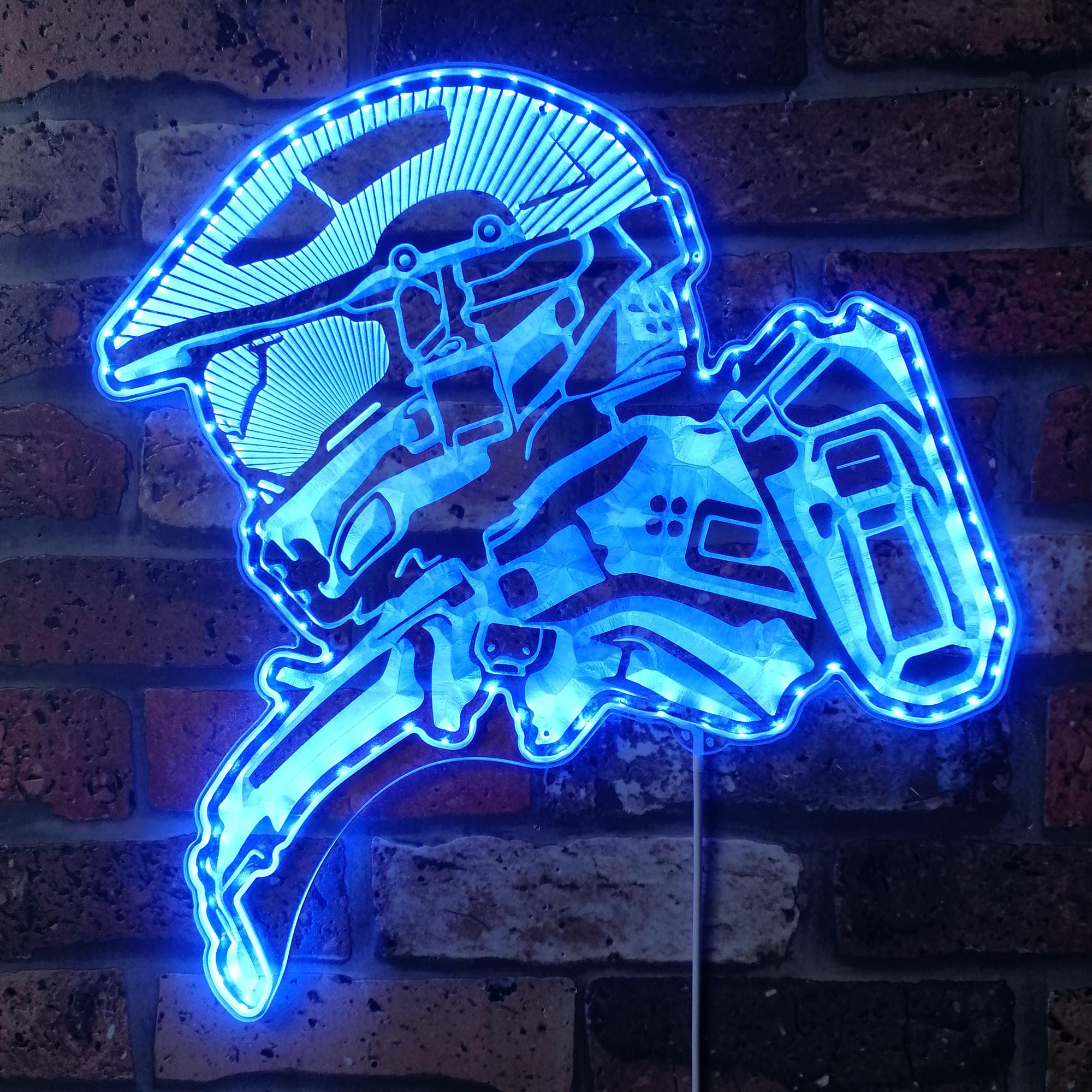 Halo Master Chief Dynamic RGB Edge Lit LED Sign