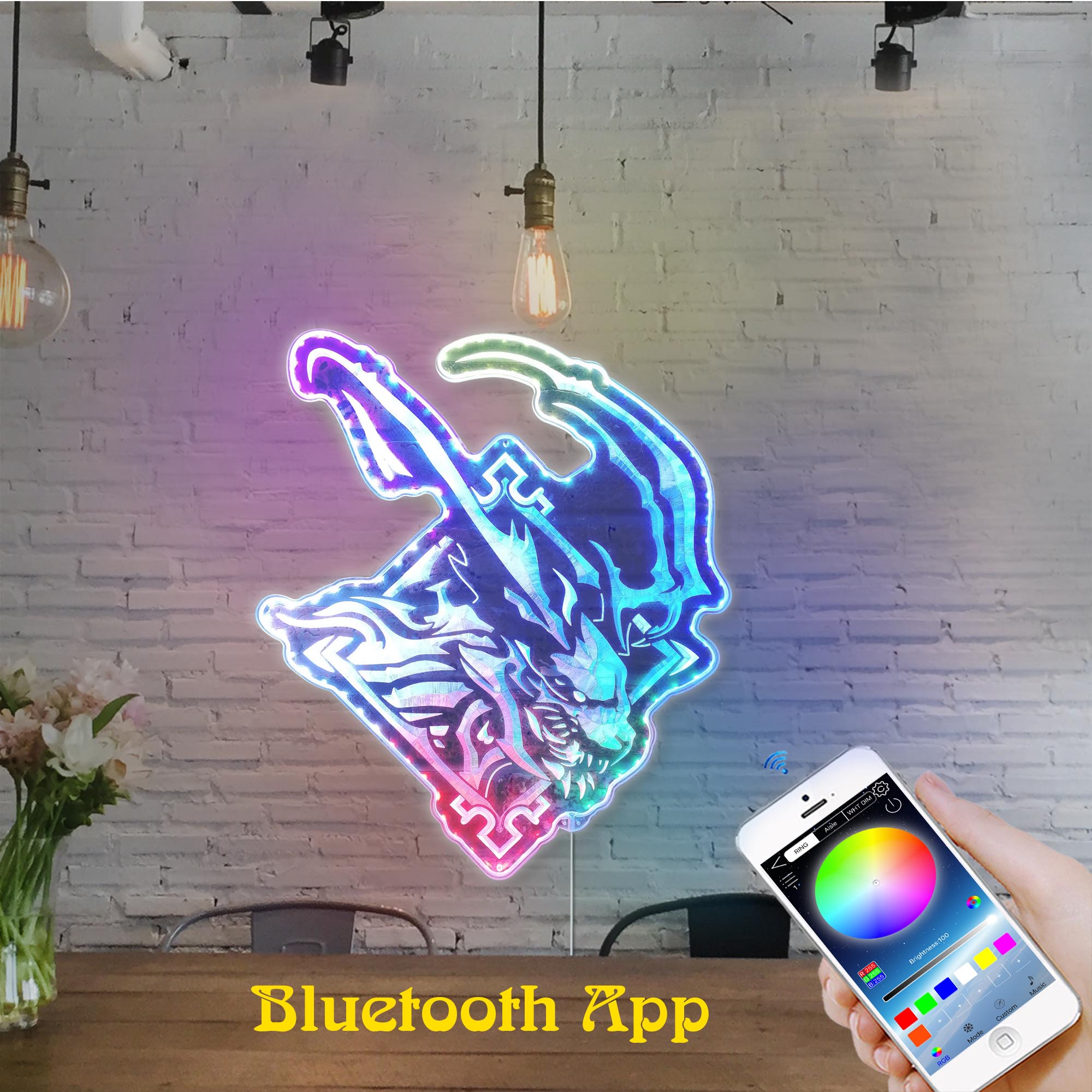 Final Fantasy 16 Fire Eikon Dynamic RGB Edge Lit LED Sign