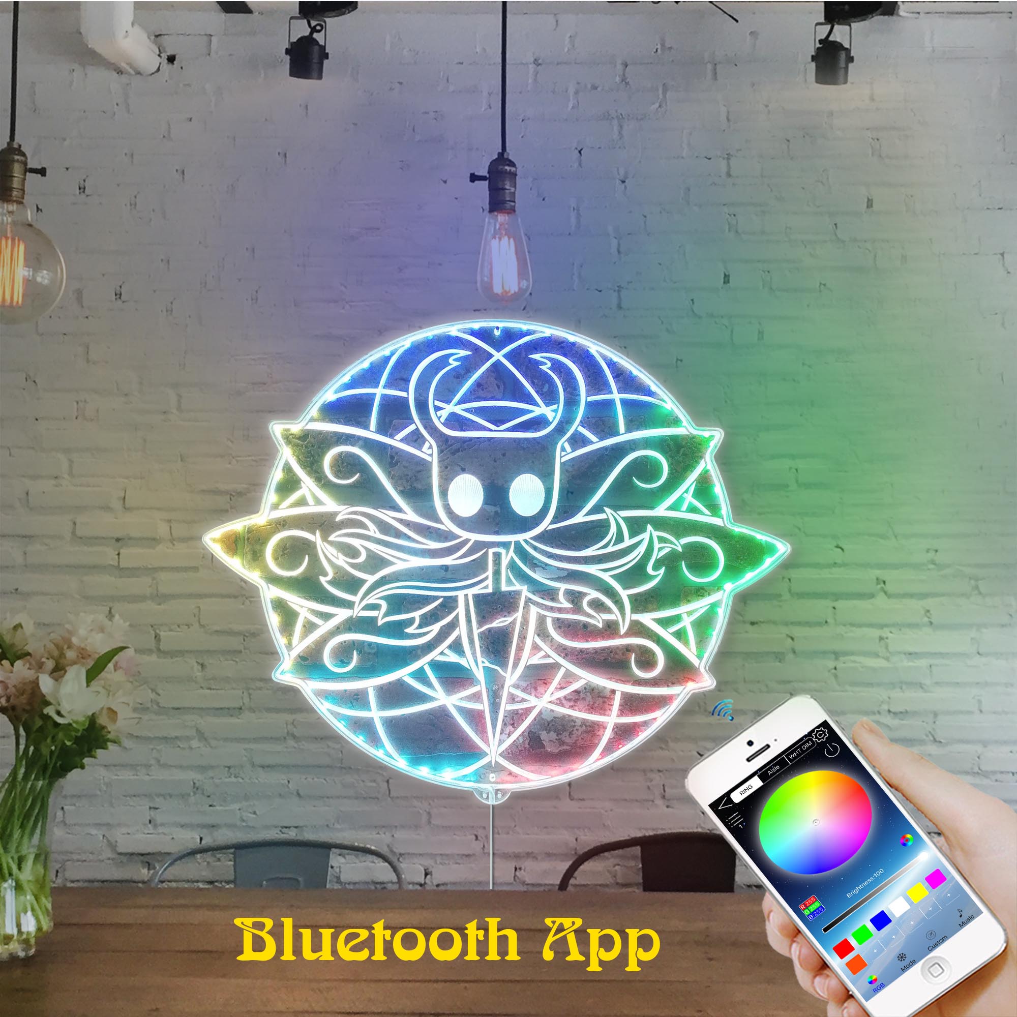 Hollow Knight Neon RGB Edge Lit LED Sign