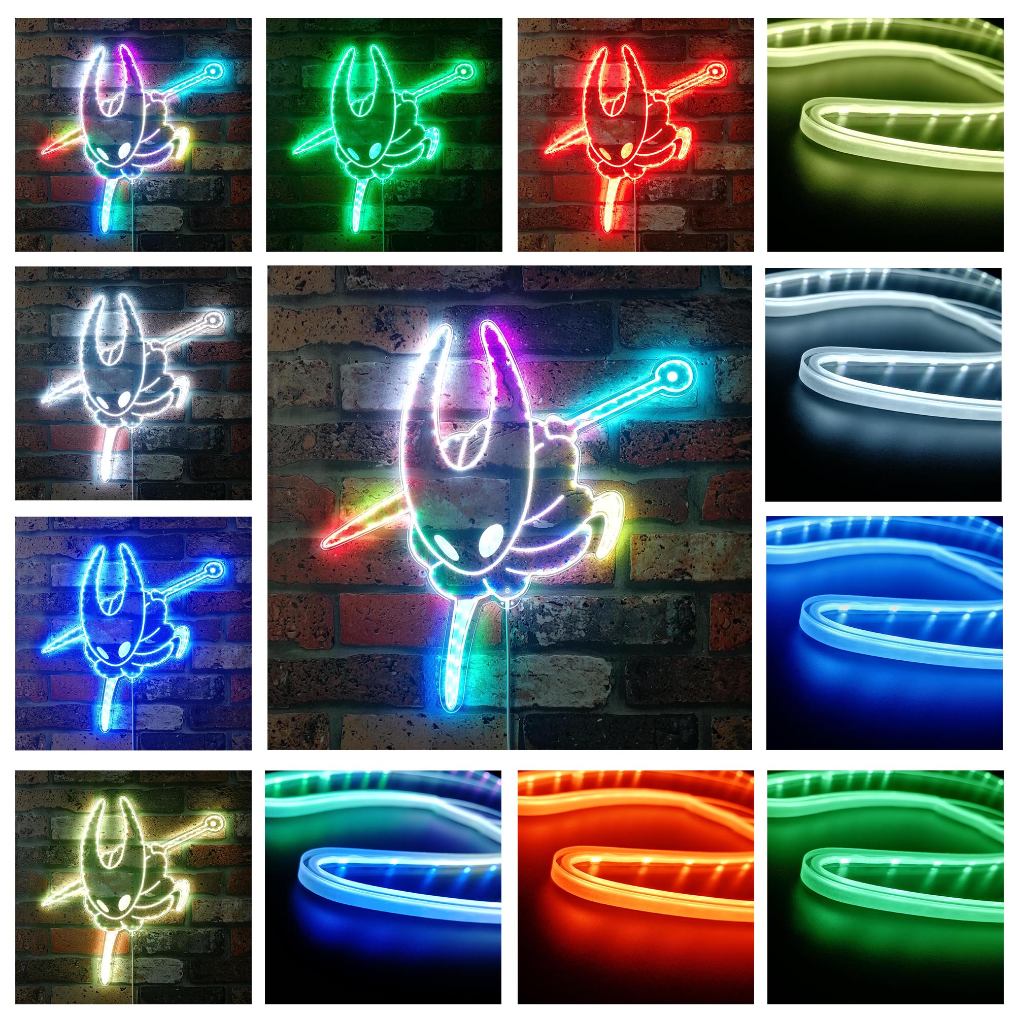 Hollow Knight Silksong Neon RGB Edge Lit LED Sign