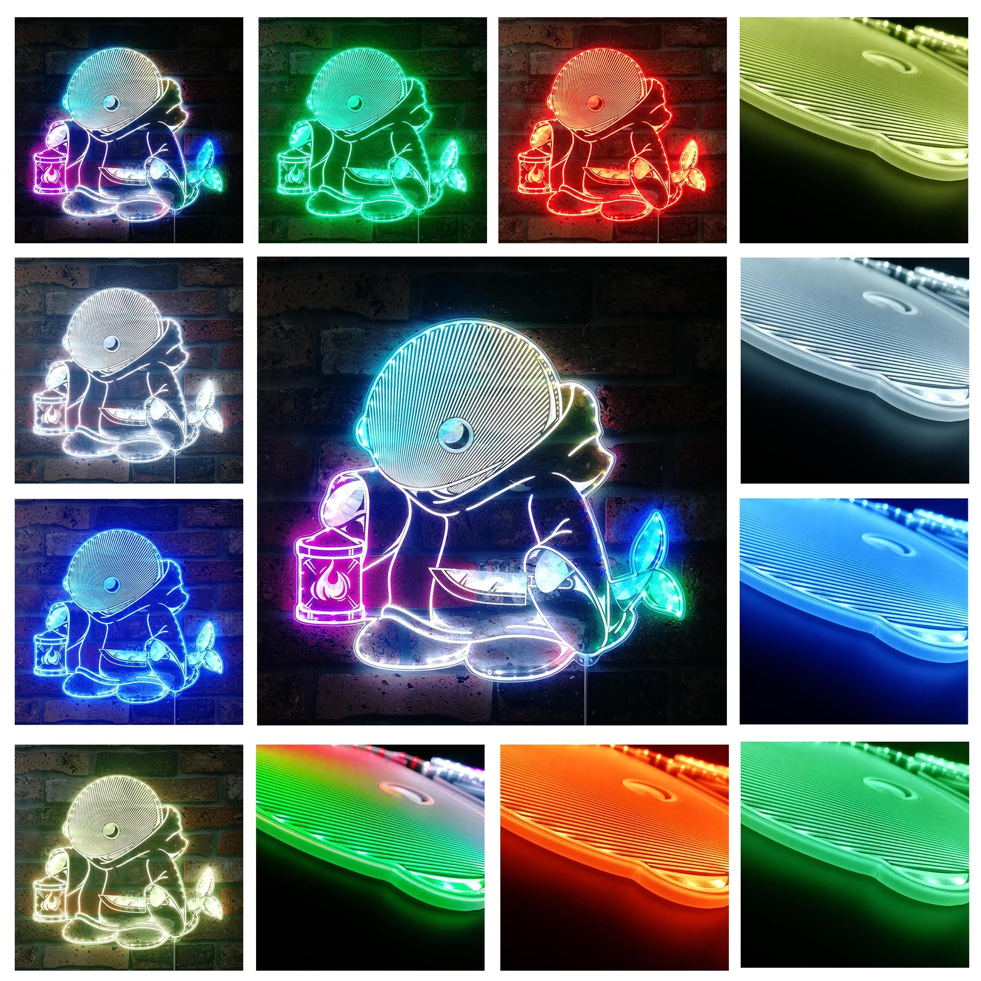 Tonberry Final Fantasy Dynamic RGB Edge Lit LED Sign