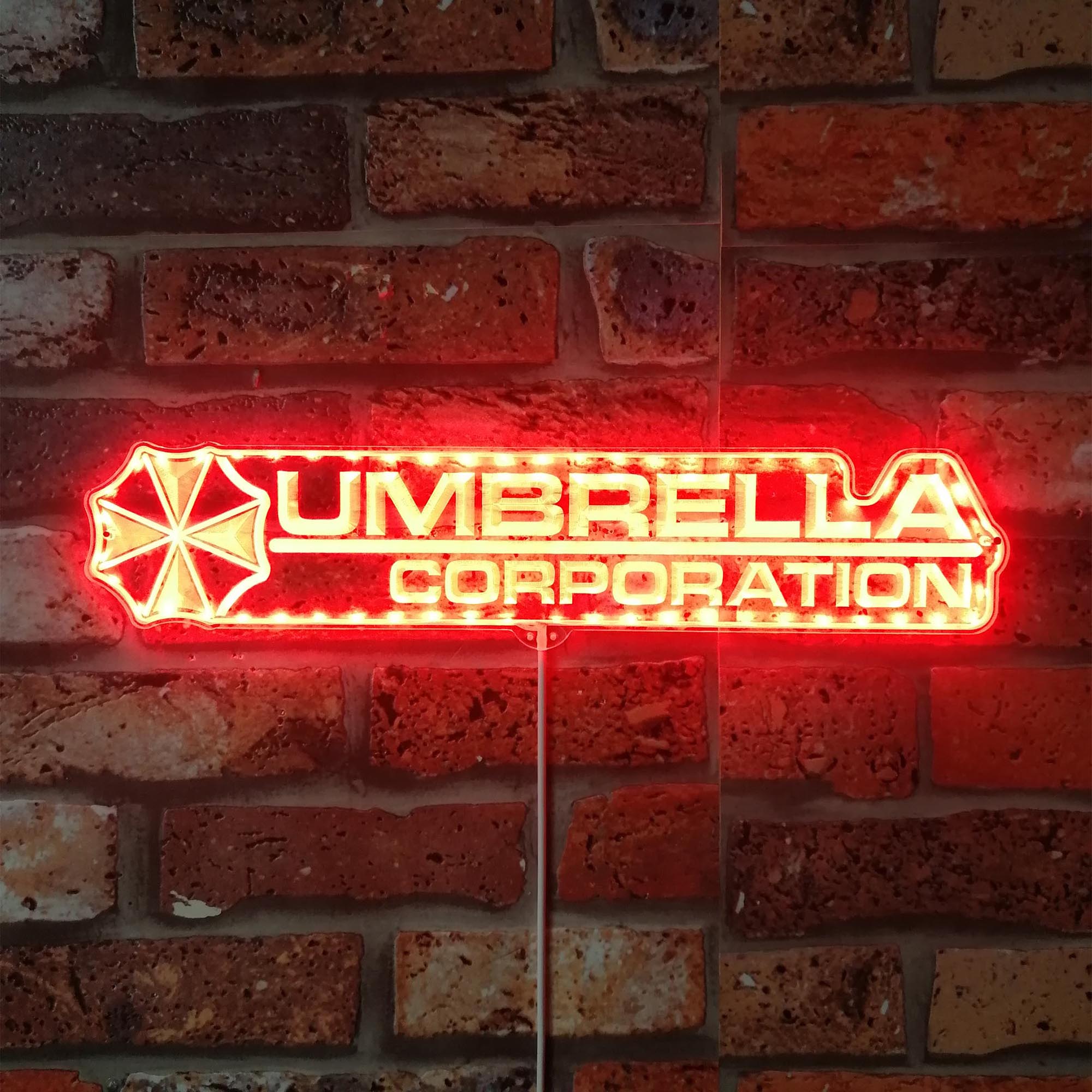 Umbrella Corporation Resident Evil Dynamic RGB Edge Lit LED Sign