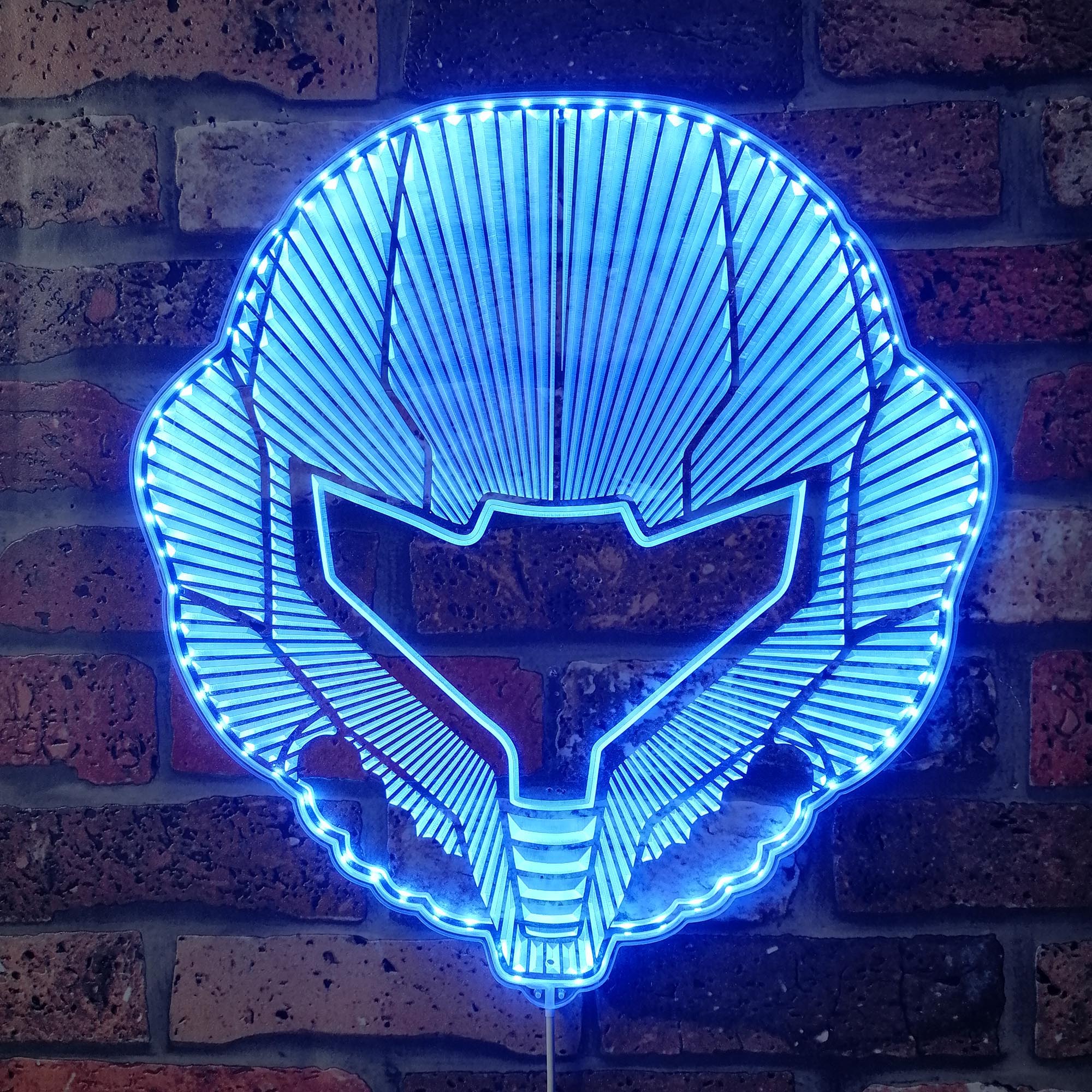 Metroid Samus Dynamic RGB Edge Lit LED Sign