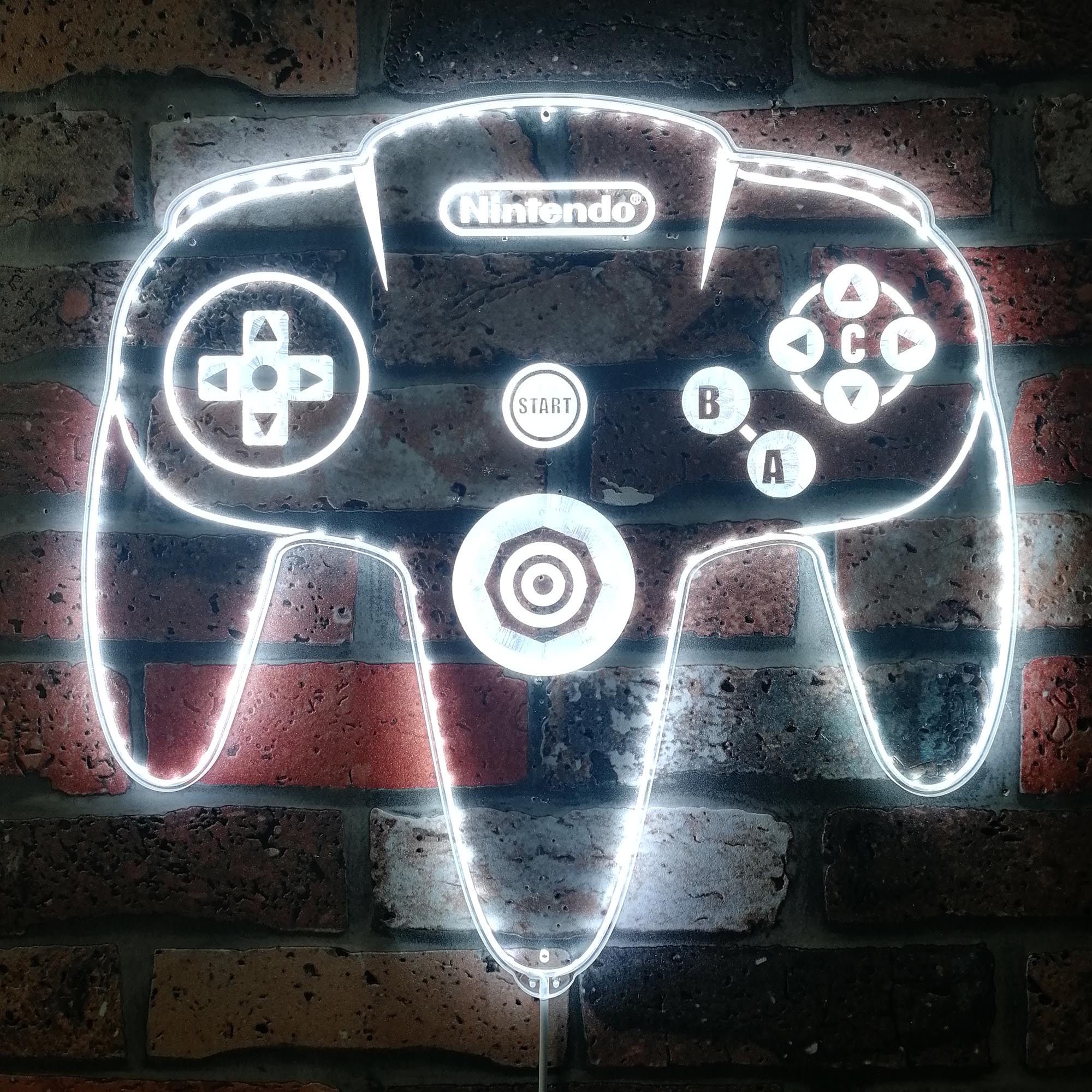 Nintendo Game Controller Dynamic RGB Edge Lit LED Sign