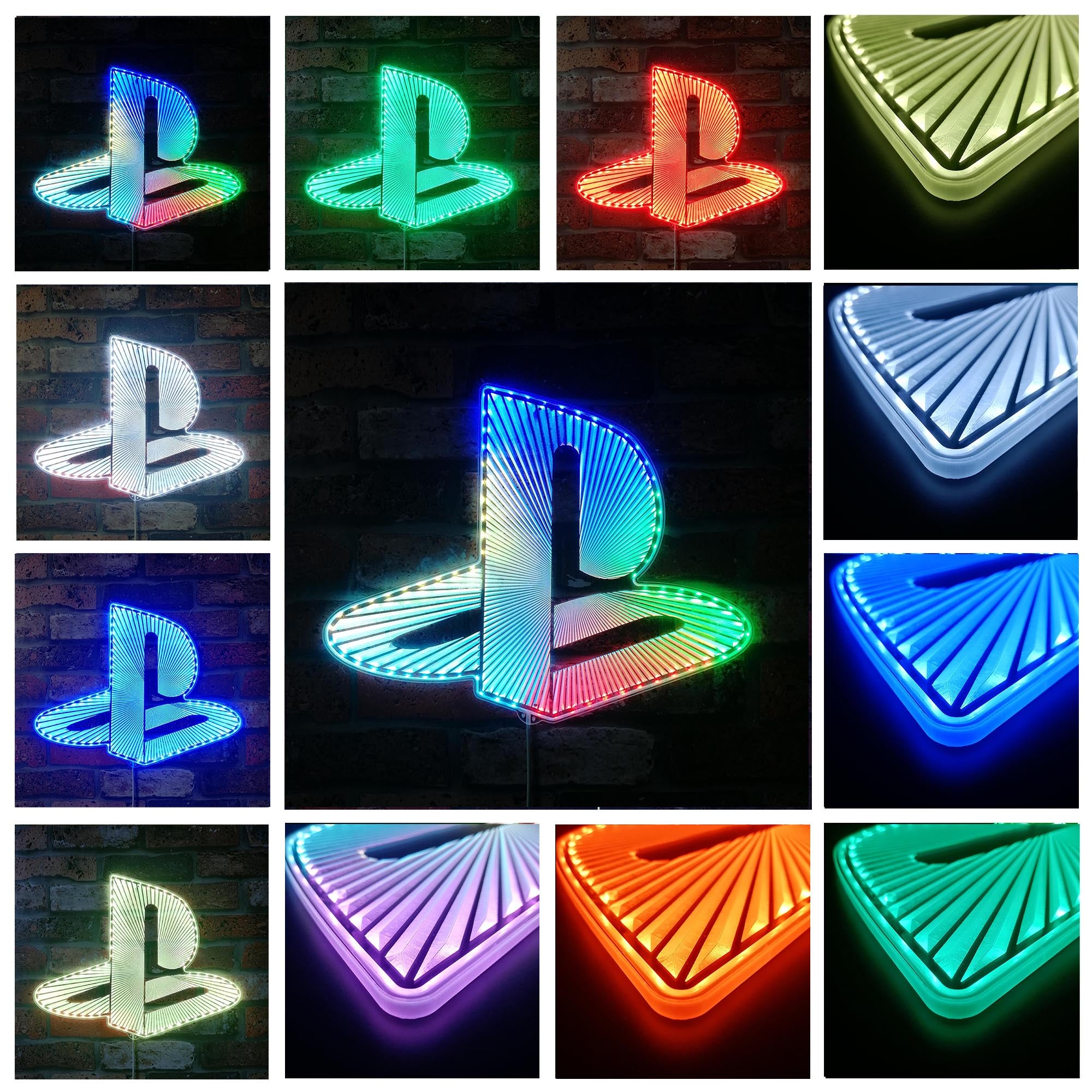 Playstation Dynamic RGB Edge Lit LED Sign