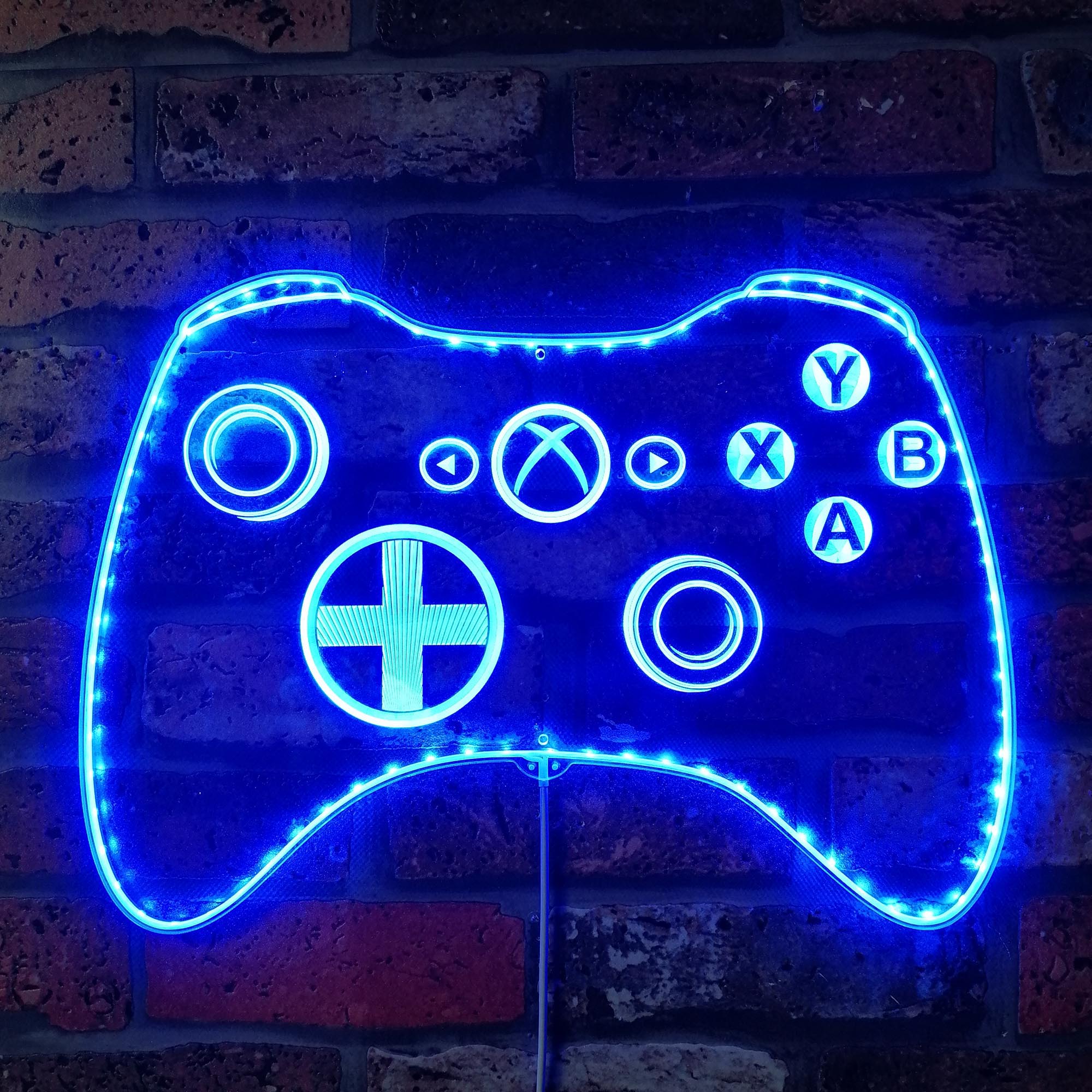 Xbox Game Controller Dynamic RGB Edge Lit LED Sign