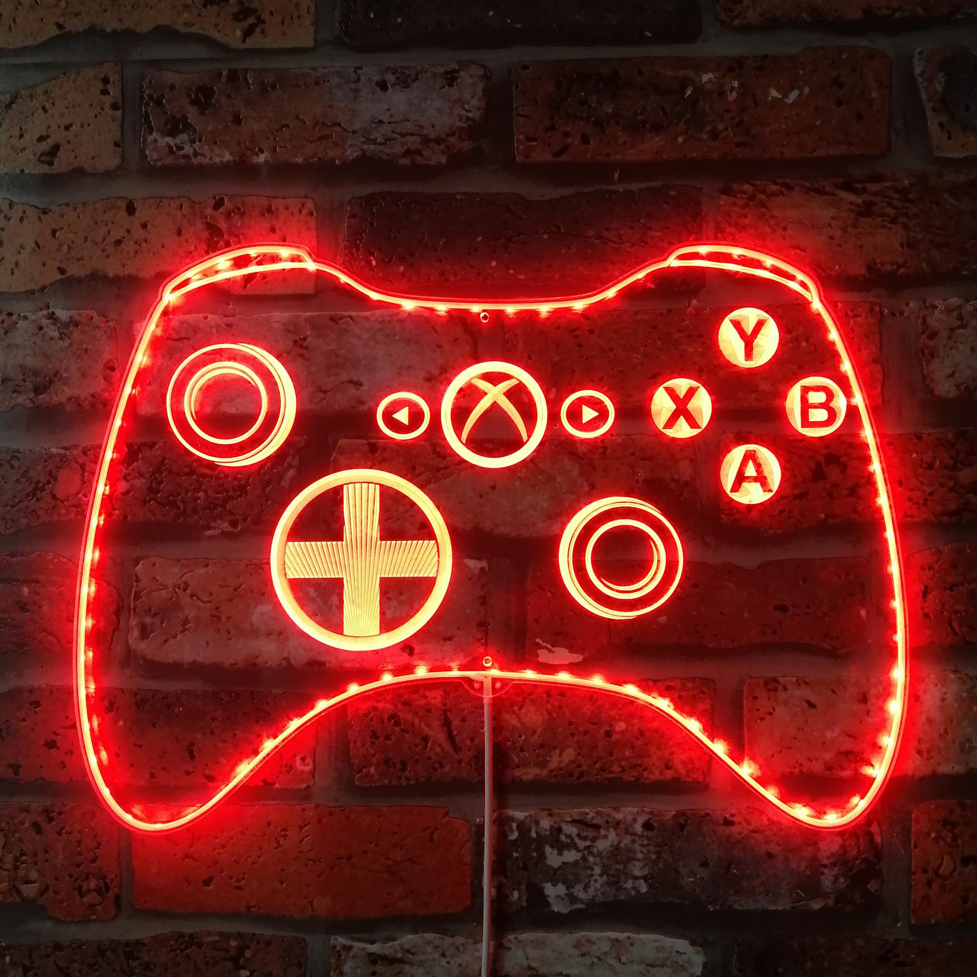 Xbox Game Controller Dynamic RGB Edge Lit LED Sign