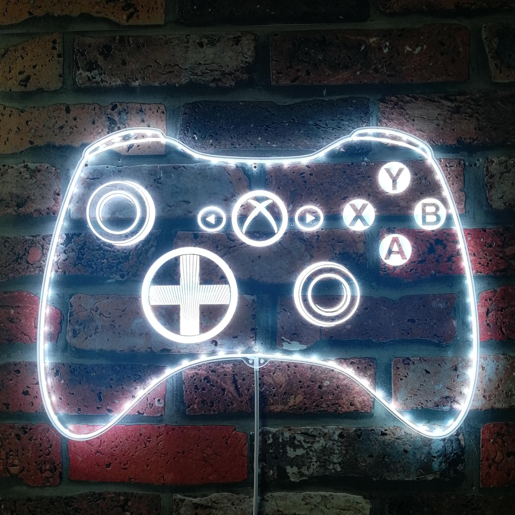 Xbox Game Controller Dynamic RGB Edge Lit LED Sign