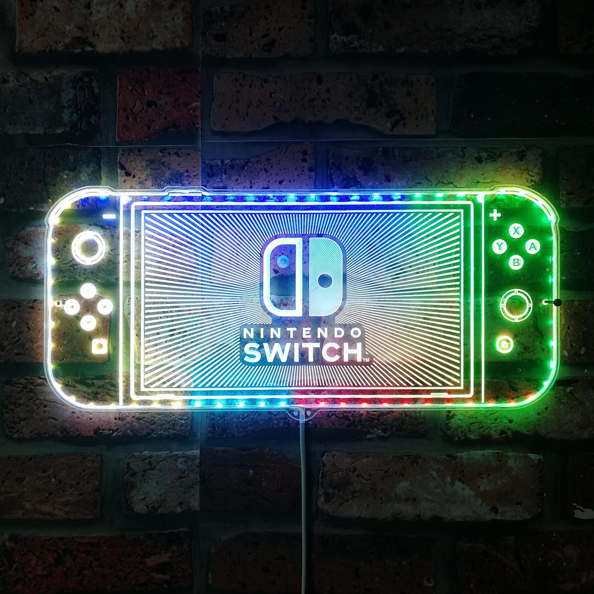 Nintendo Switch Dynamic RGB Edge Lit LED Sign