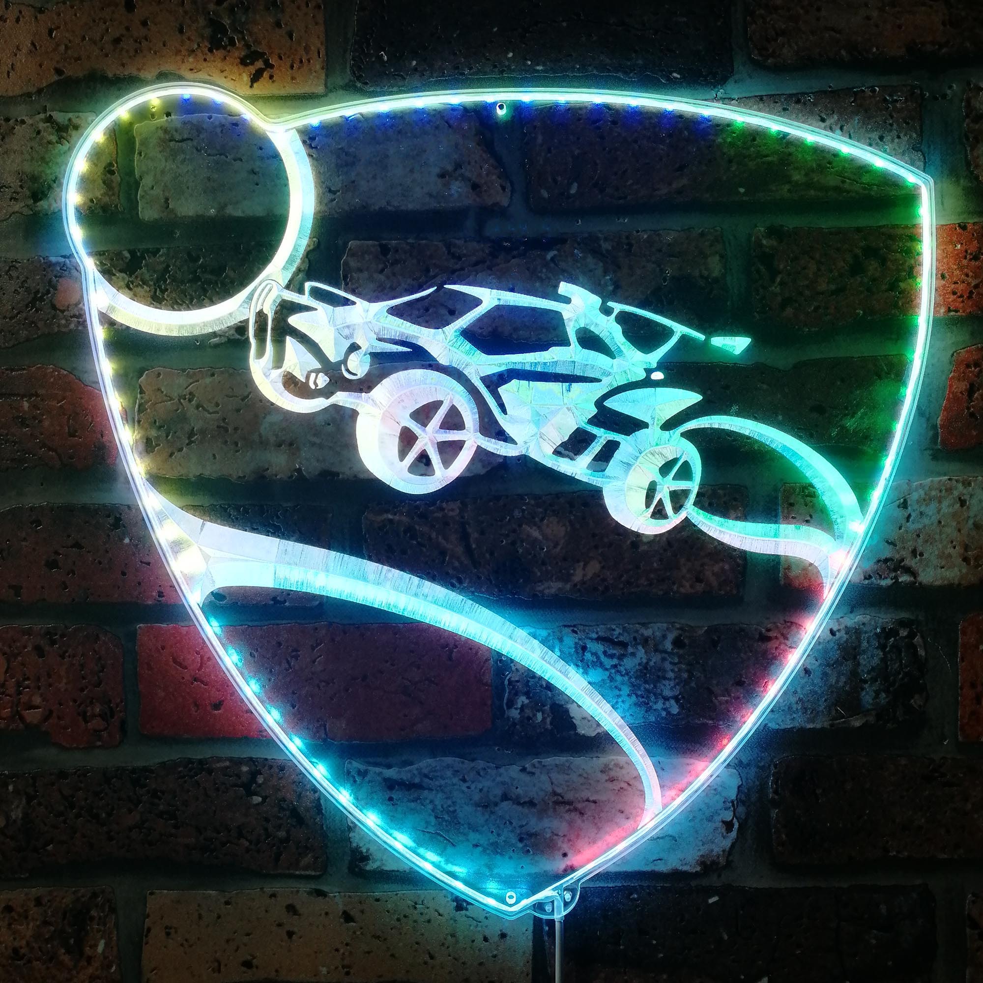 Rocket League Dynamic RGB Edge Lit LED Sign