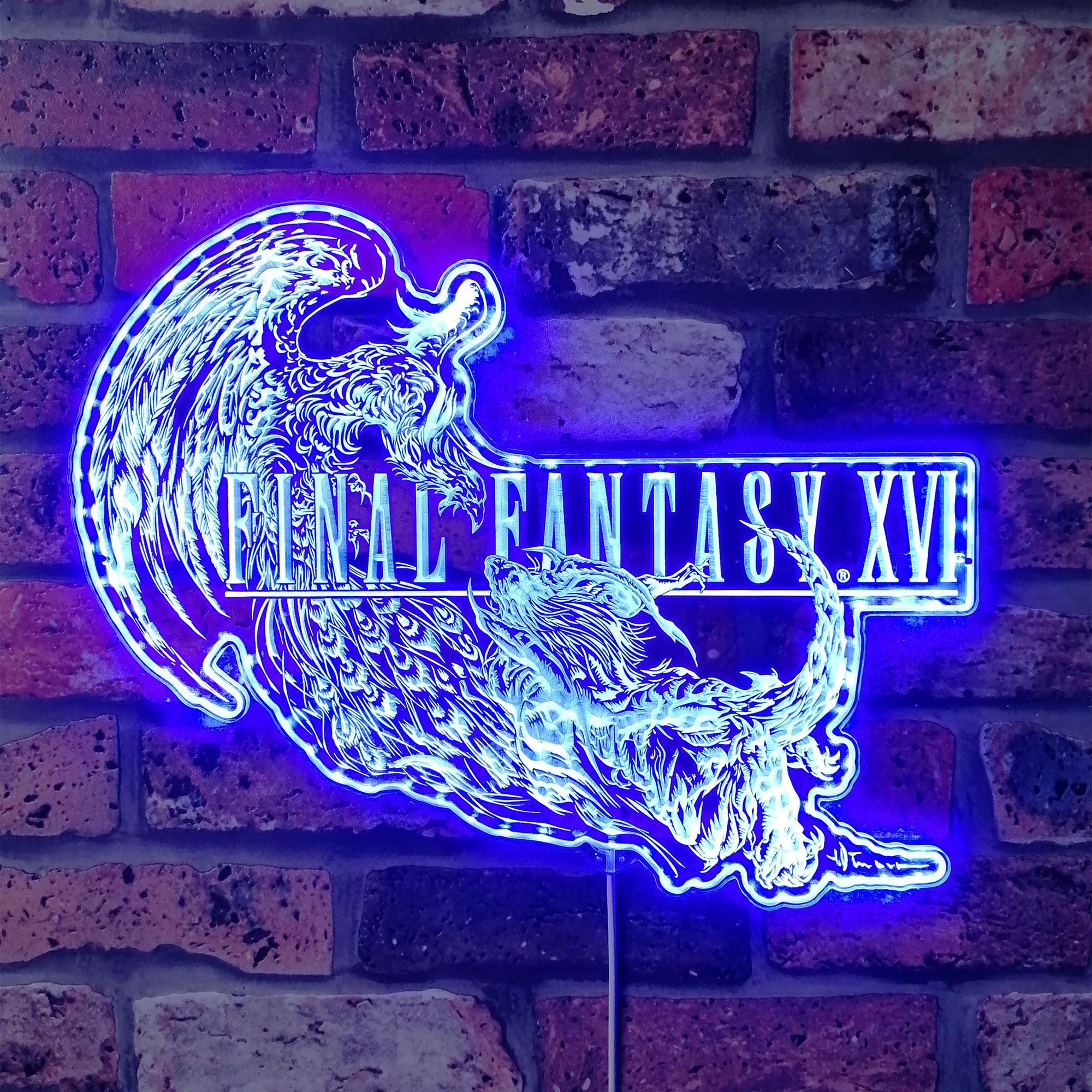 Final Fantasy 16 Dynamic RGB Edge Lit LED Sign