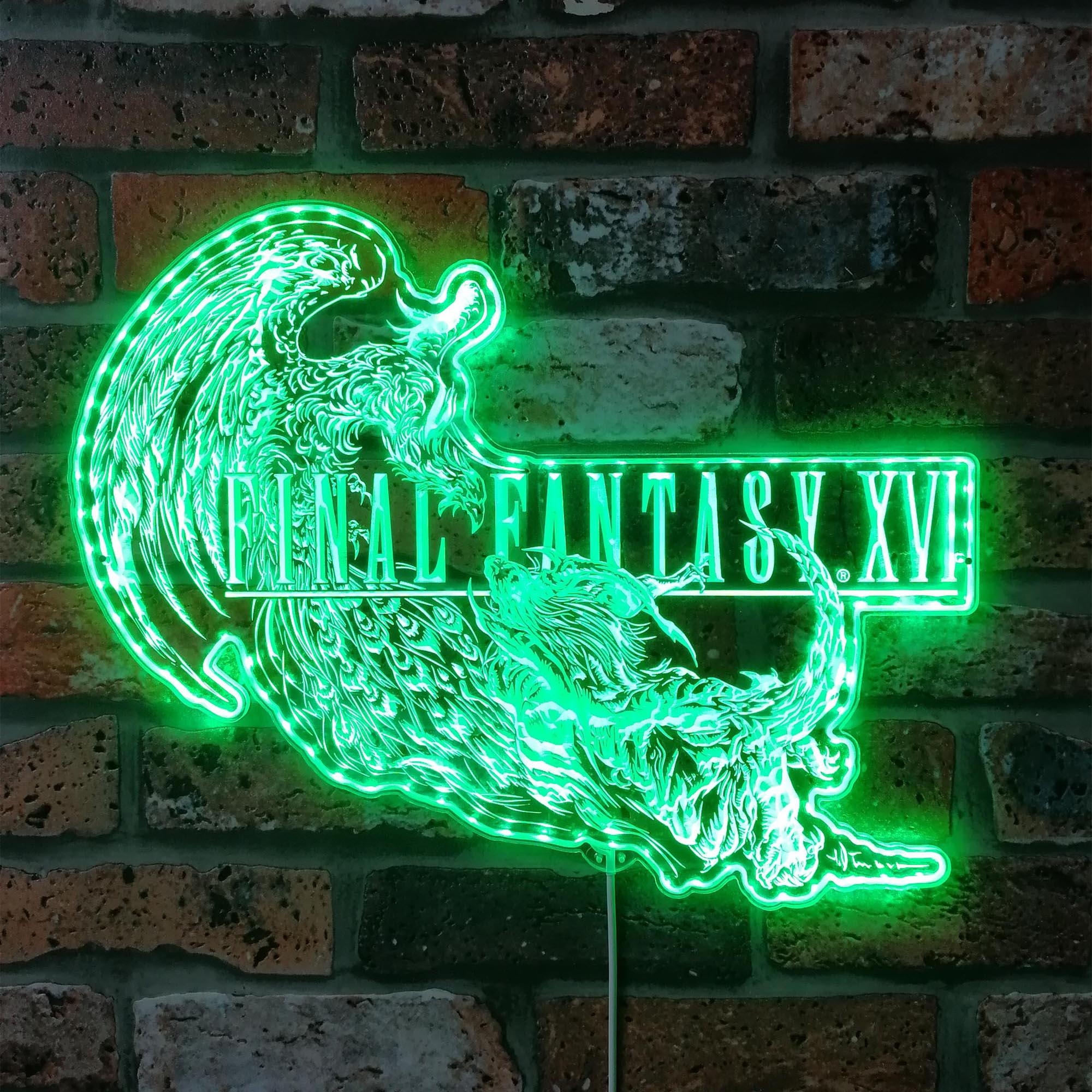 Final Fantasy 16 Dynamic RGB Edge Lit LED Sign