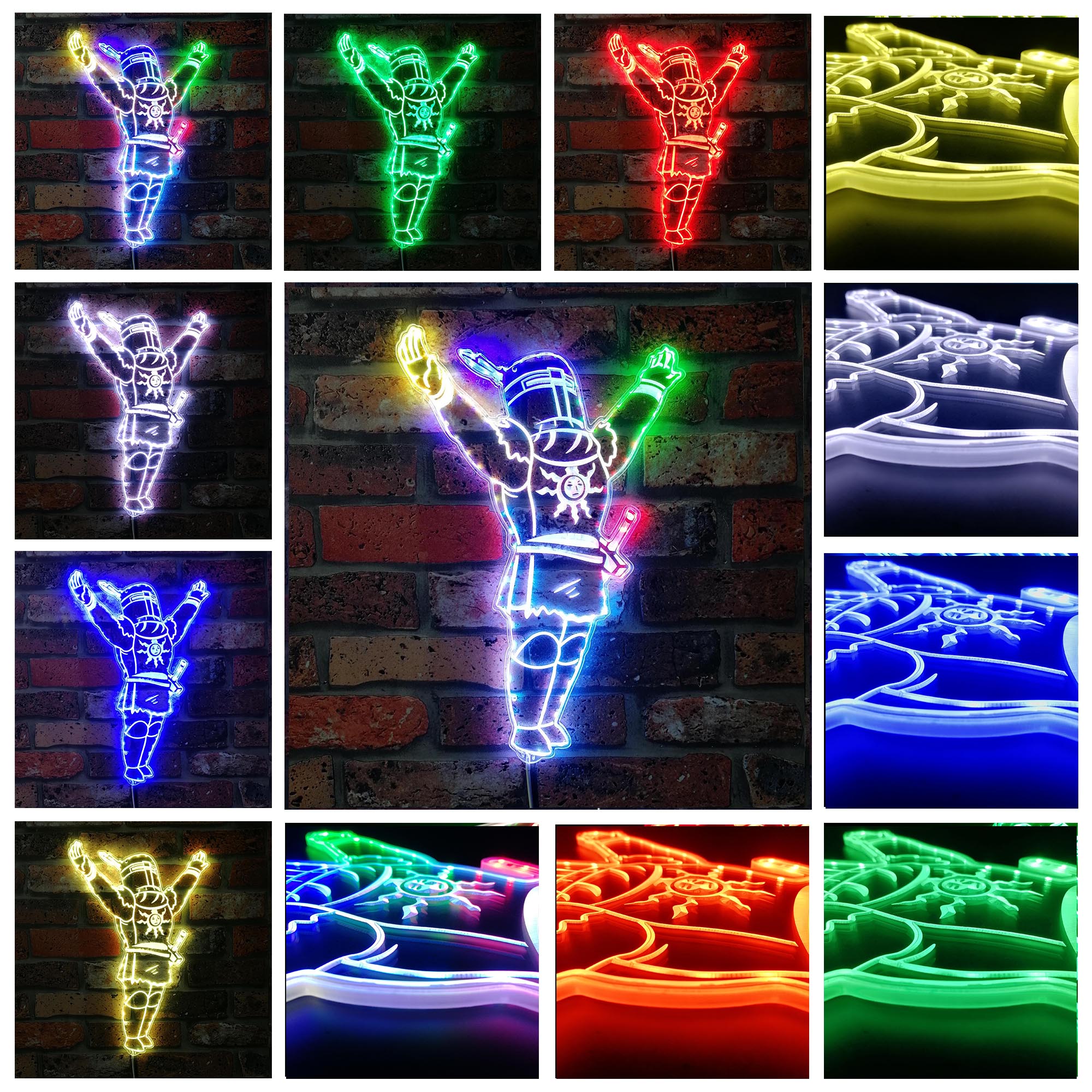 Dark Souls Elden Ring Praise the Sun Dynamic RGB Edge Lit LED Sign