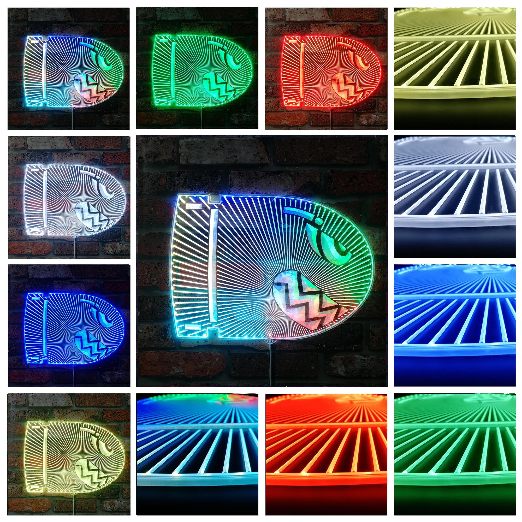 Super Mario Bullet Bill Dynamic RGB Edge Lit LED Sign