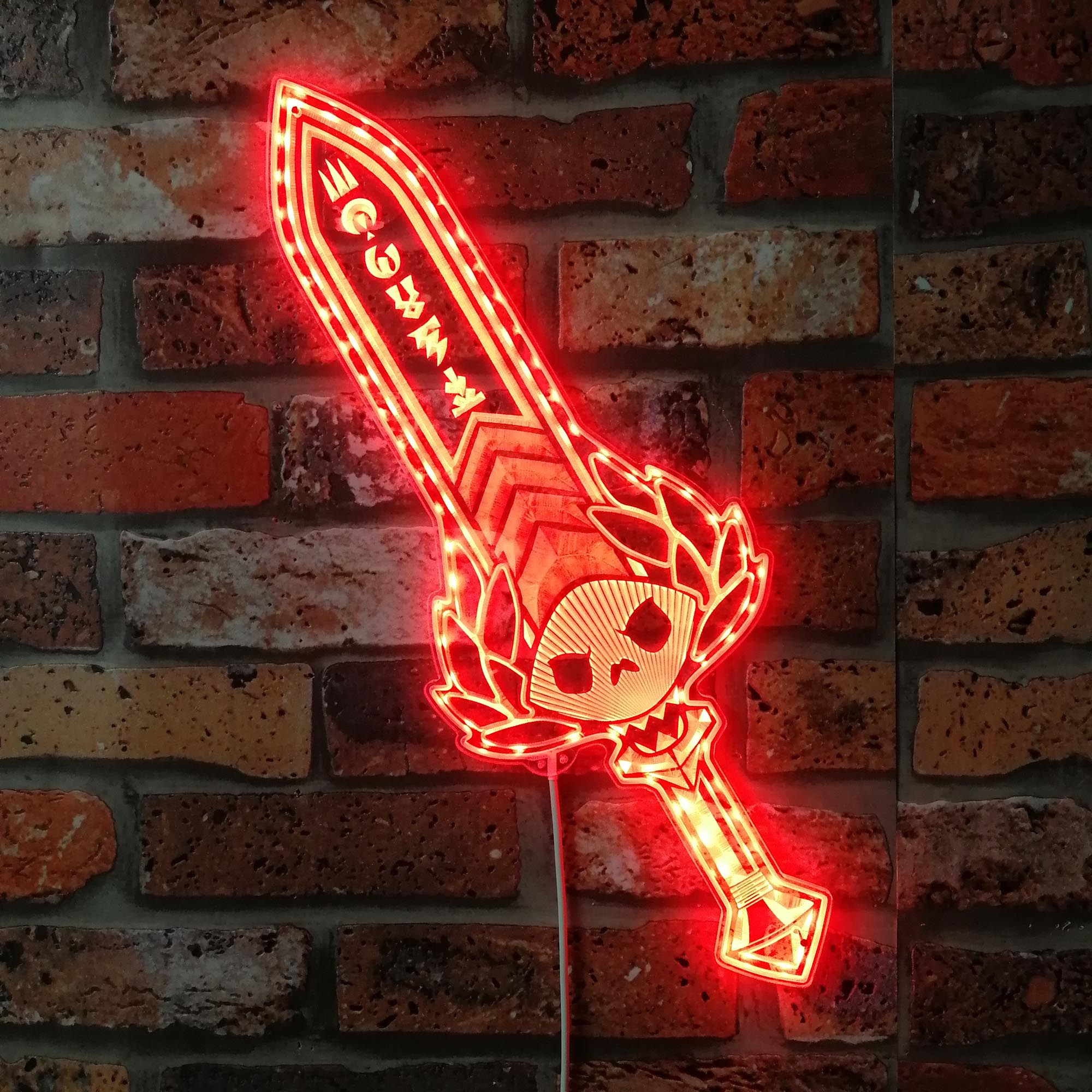 Stygian Blade Hades Game Room RGB Edge Lit LED Sign