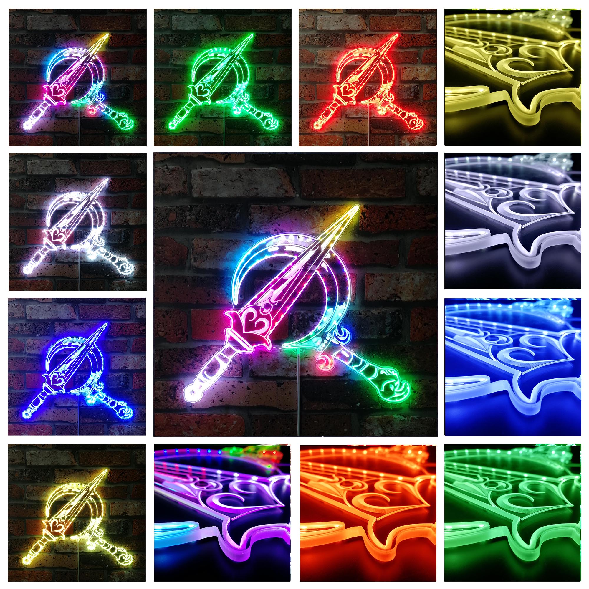 Hades 2 Melinoë Dynamic RGB Edge Lit LED Sign