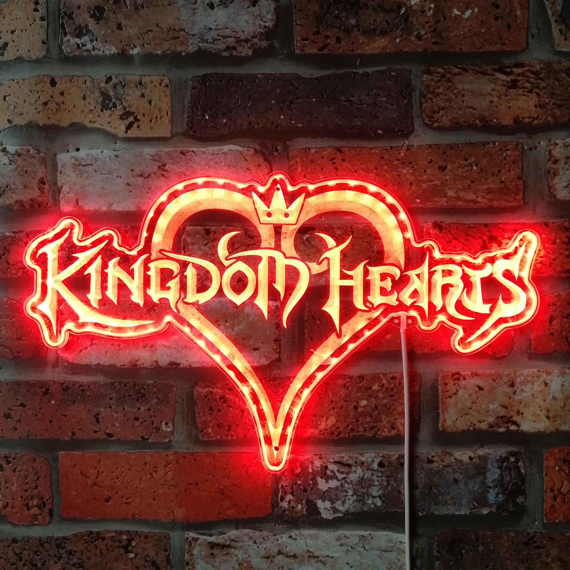 Kingdom Hearts Dynamic RGB Edge Lit LED Sign