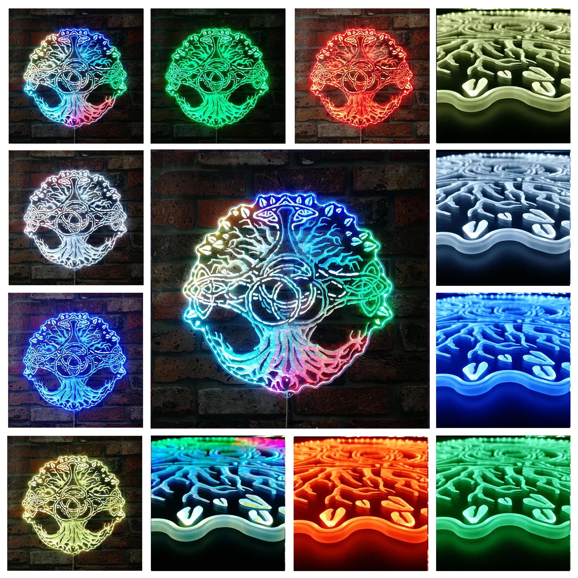 Elden Ring Erdtree Game Room RGB Edge Lit LED Sign