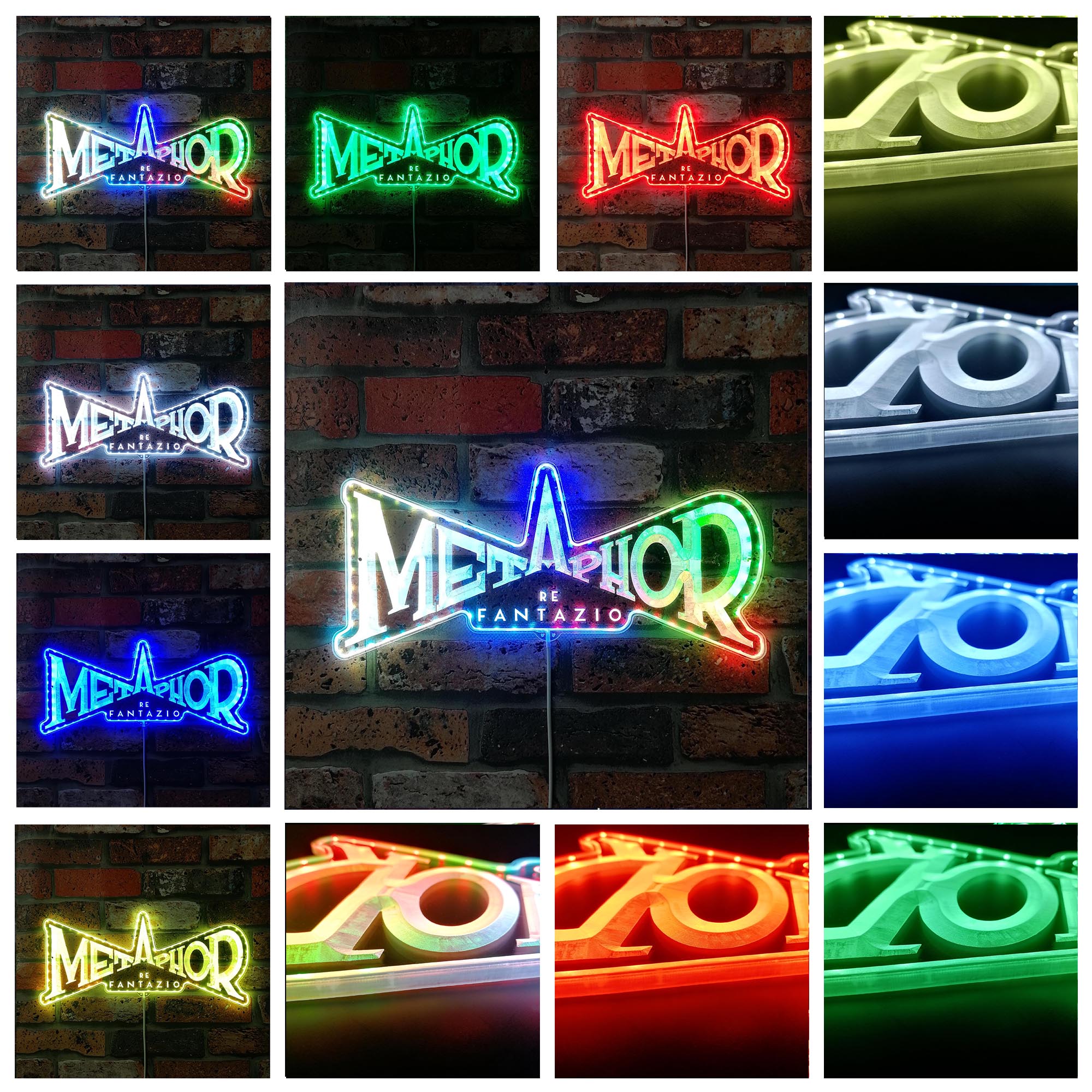 Metaphor Re Fantazio Dynamic RGB Edge Lit LED Sign